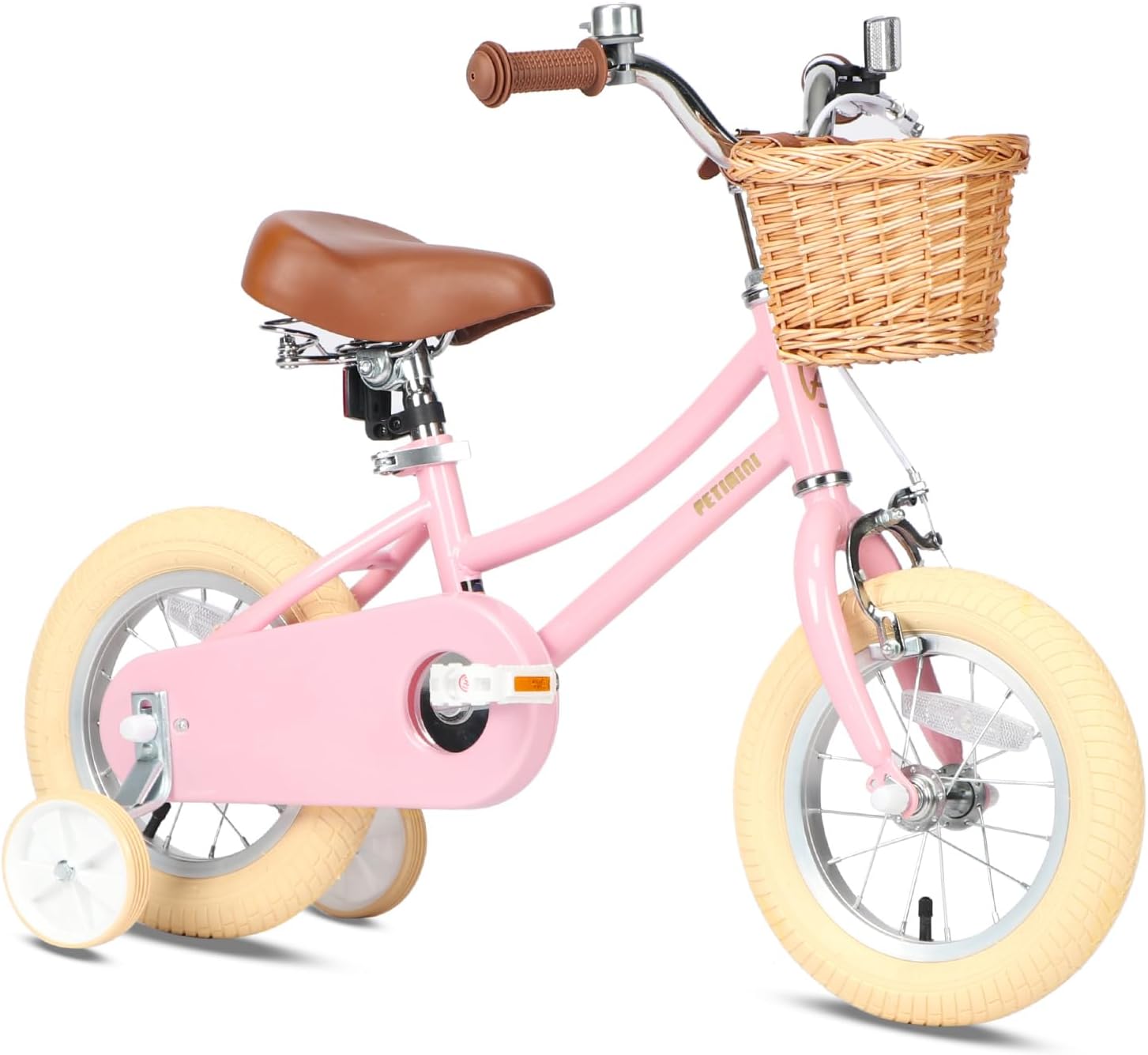 Petimini Girls Bike with Basket for 2-12 Years Old...