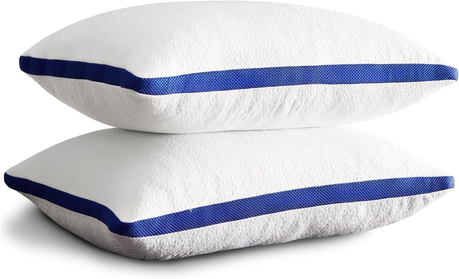 Molblly Shredded Memory Foam Pillow,Sleeping Pillows Pack of 2,Hypoallergenic Be...