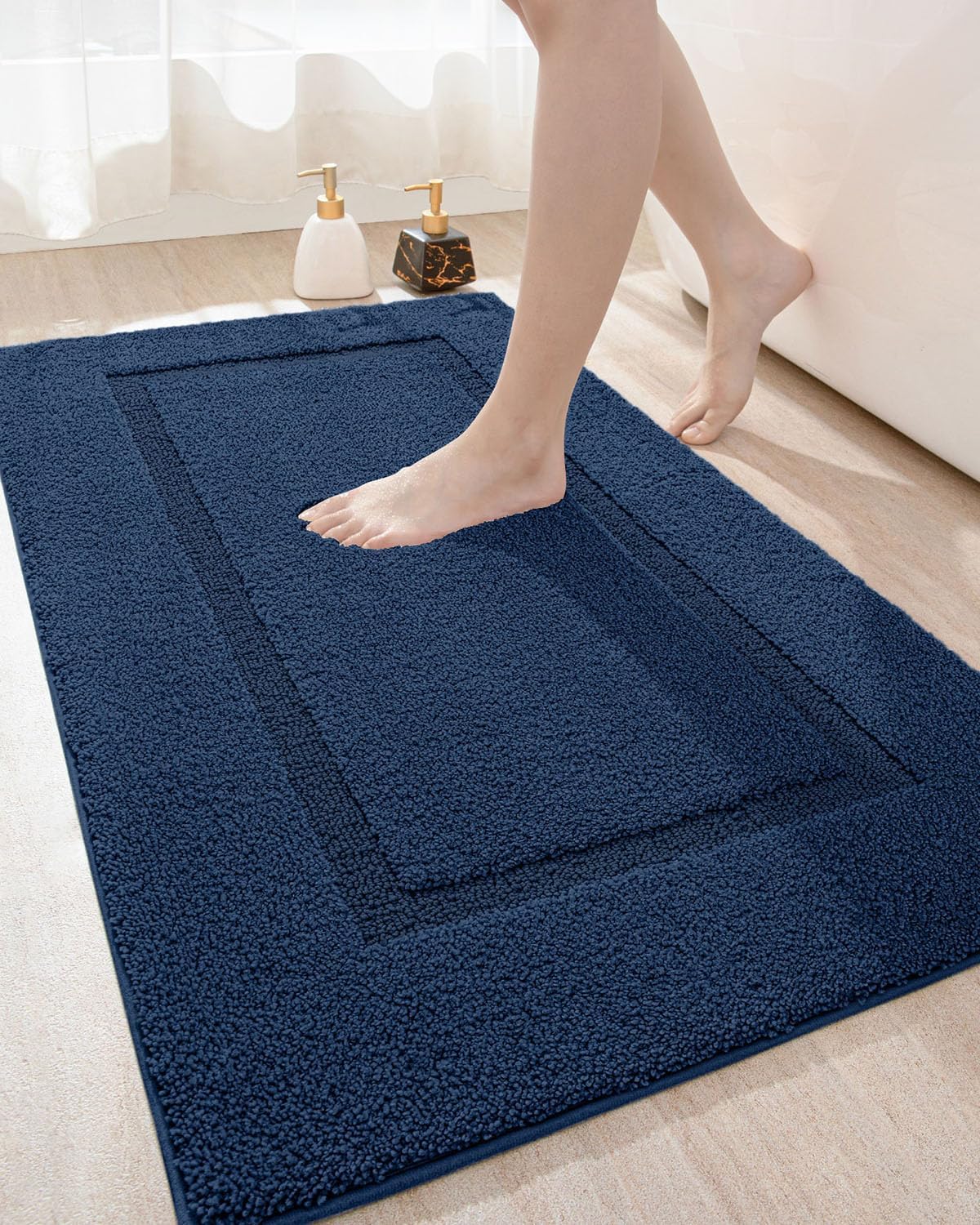 DEXI Bathroom Rug Mat, Special Ultra Absorbent Soft Bath Rug, Innovative Washabl...