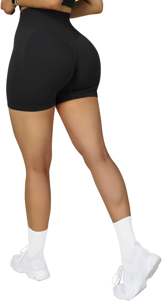 SUUKSESS Women Seamless Booty Shorts, Special Butt Lifting High Waisted Workout...