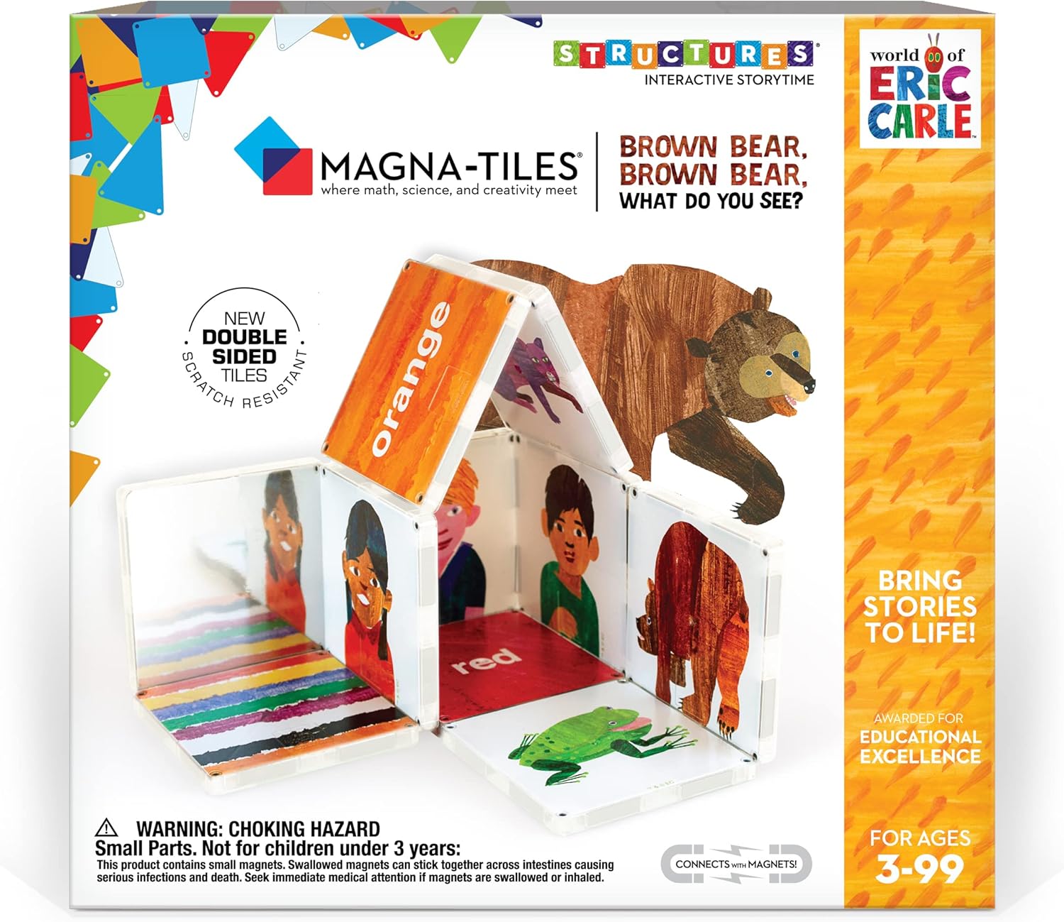 CreateOn Magna-Tiles Brown Bear, What Do You See? (The Very Hungry Caterpillar)...
