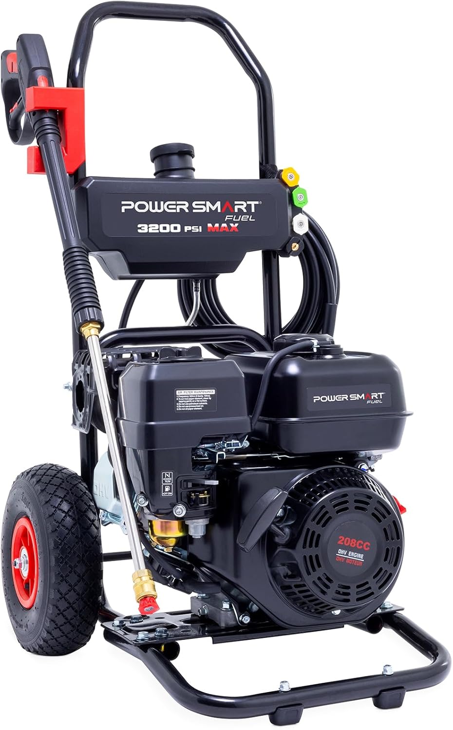 Gas Pressure Washer PowerSmart 3200 PSI, 2.5 GPM, 4500W with Onboard Soap Tank,...