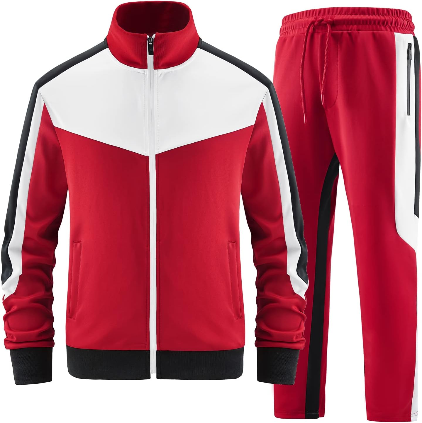 W JIANWANG Men's Casual Tracksuits, Special Long Sleeve Jogging Suits for Comfor...