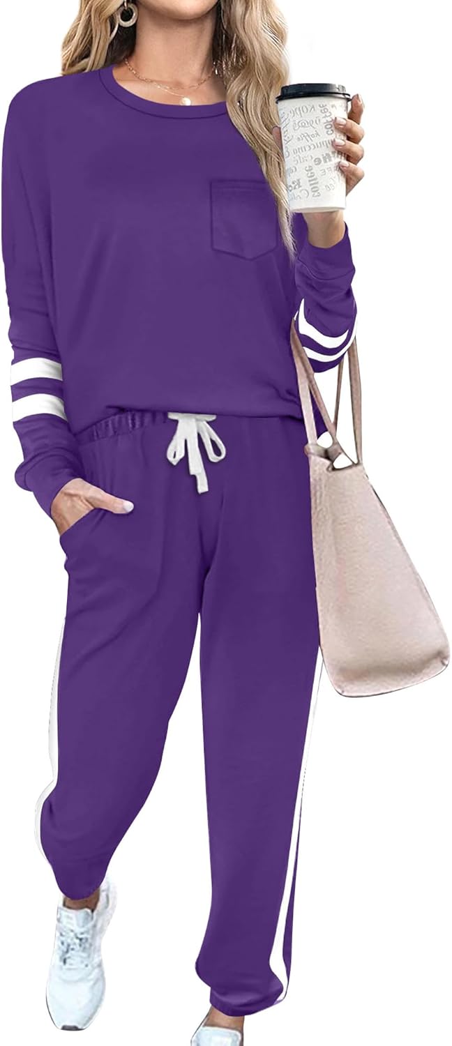 RUBZOOF Sweatsuits for Women Sets 2 Piece Outfits Casual Lounge Sets Two Piece S...