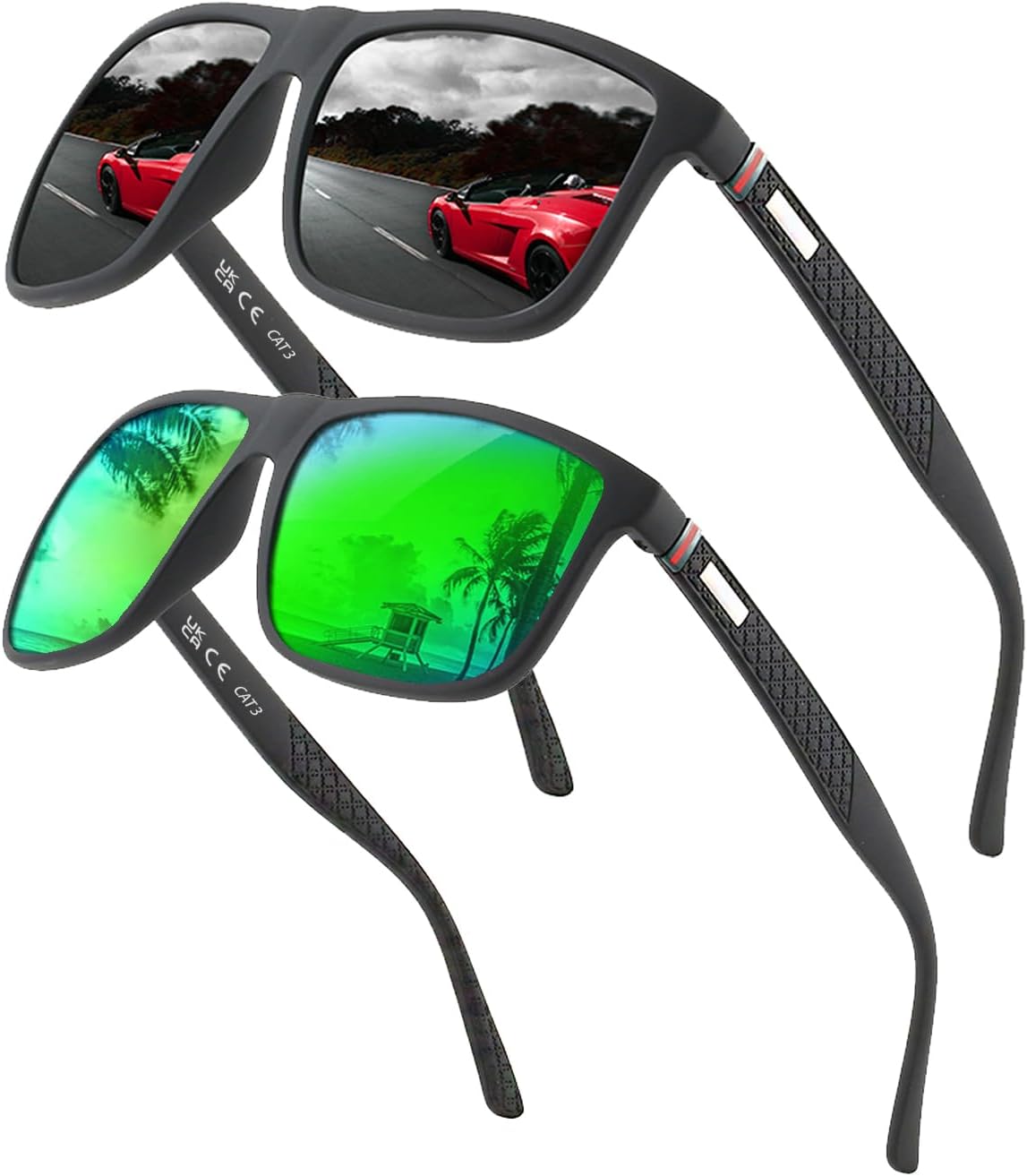 Perfectmiaoxuan Polarized sunglasses for men/women; Vintage/classic/elegant ligh...