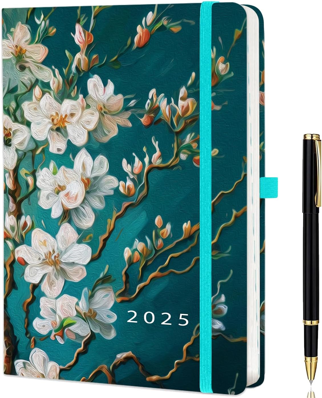 2025 A4 Diary - Day-to-Page Planner, Jan-Dec | Monthly Views, Pen Set, Tab Divid...