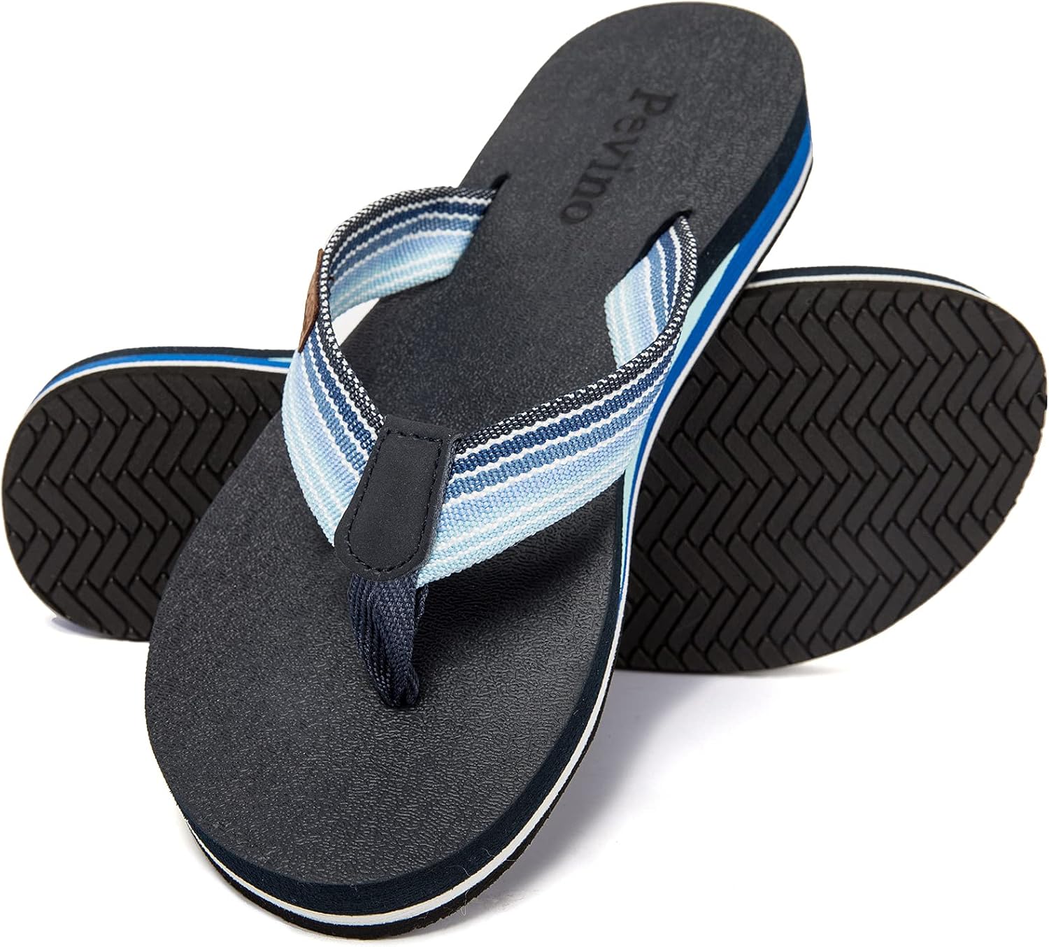 Pevino Women's Orthotic Flip Flops, Special Comfortable Thong Sandal with Arch S...