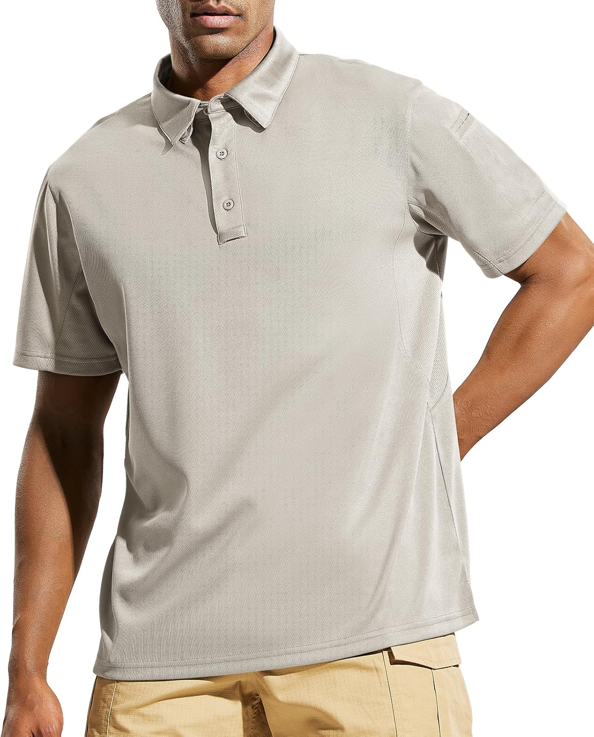 MIER Men's Outdoor Performance Tactical Polo Shirts Short and Long Sleeve, Moist...