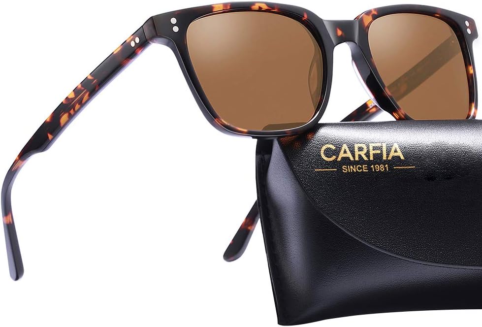 CARFIA Retro Polarised Sunglasses for Women UV400 Protection Driving Outdoor Ace...