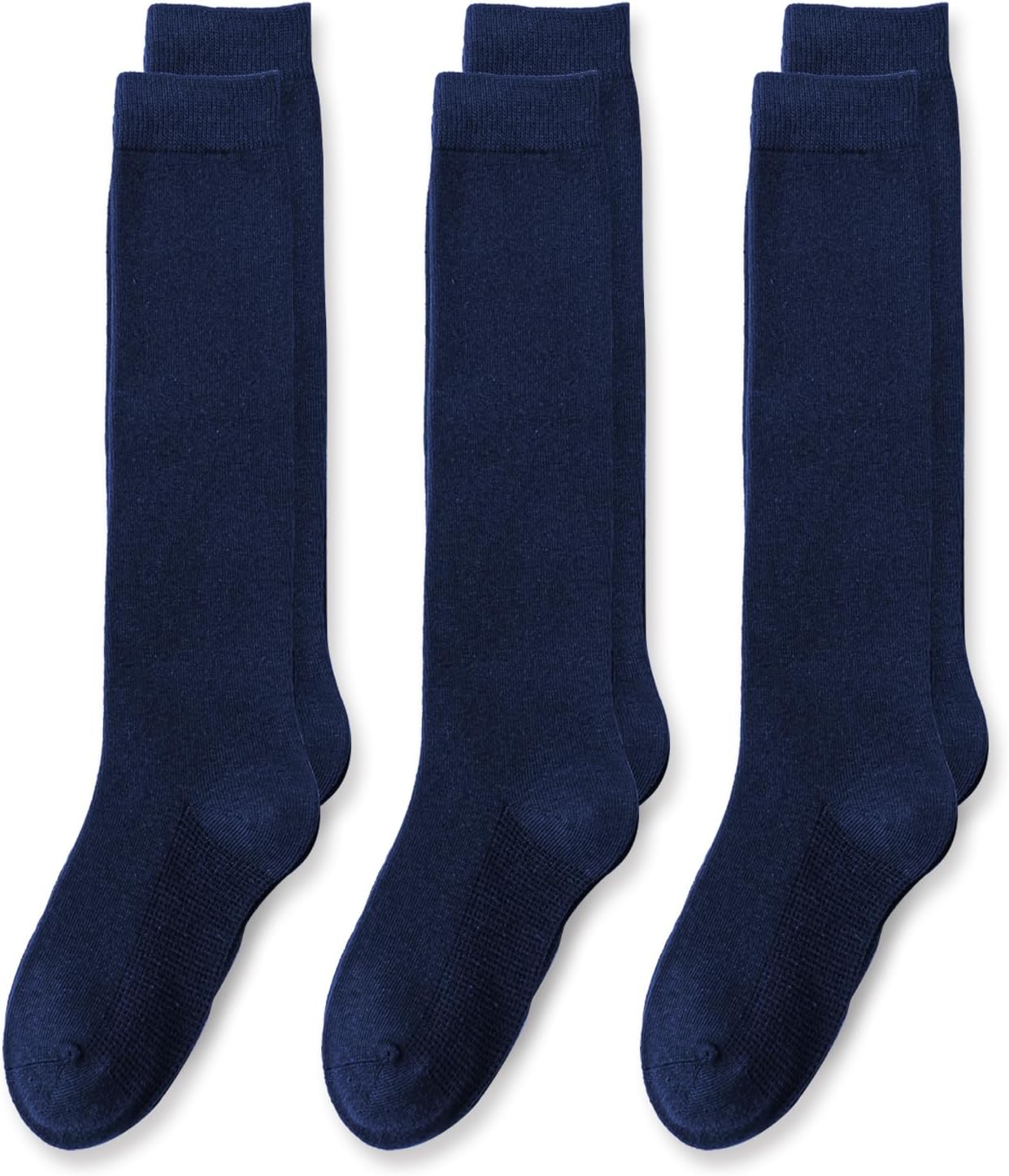 EPEIUS Girls Knee High Socks Seamless Cotton School Uniform Socks Kids Boy Over...