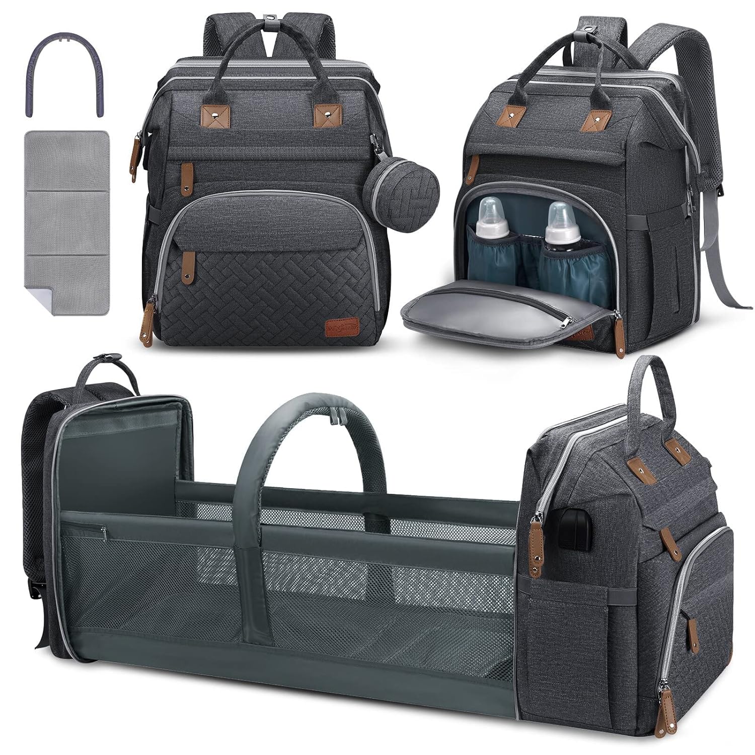 DERSTUEWE Diaper Bag Backpack，Baby Diaper Bags, Multifunctional diaper backpack...