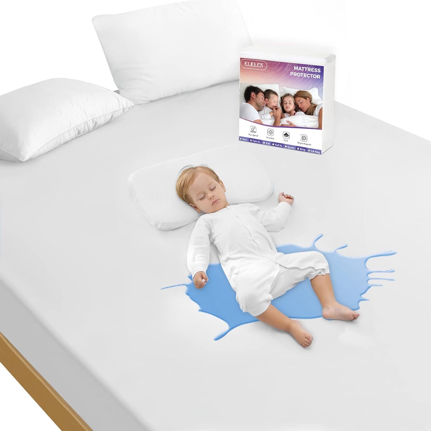 Queen Mattress Protector Waterproof Cover Queen Si...