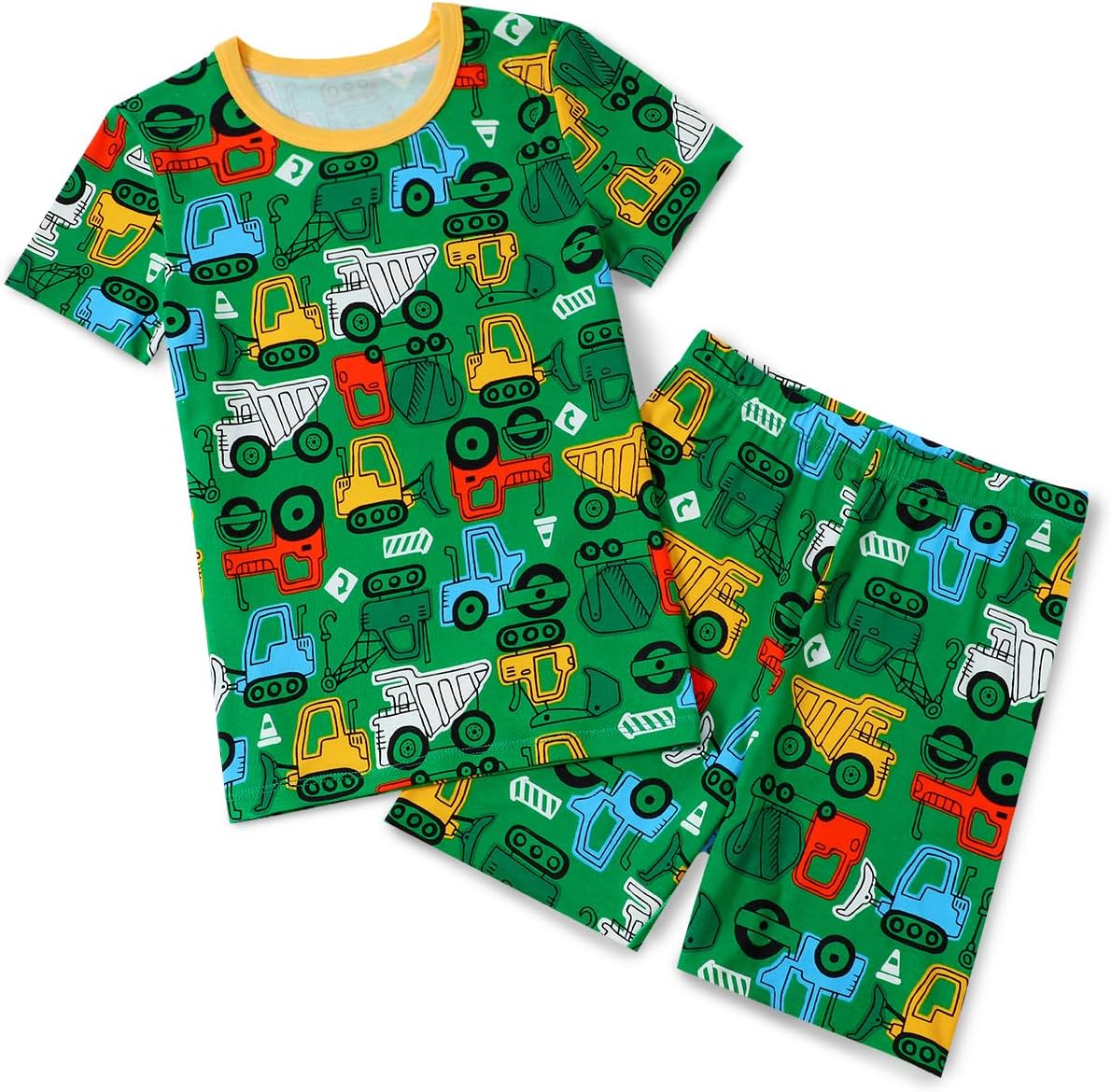 Bamboo Viscose Toddler Car Pajamas Boys Girls Kids Cool Short Summer 2-8Y Snug f...