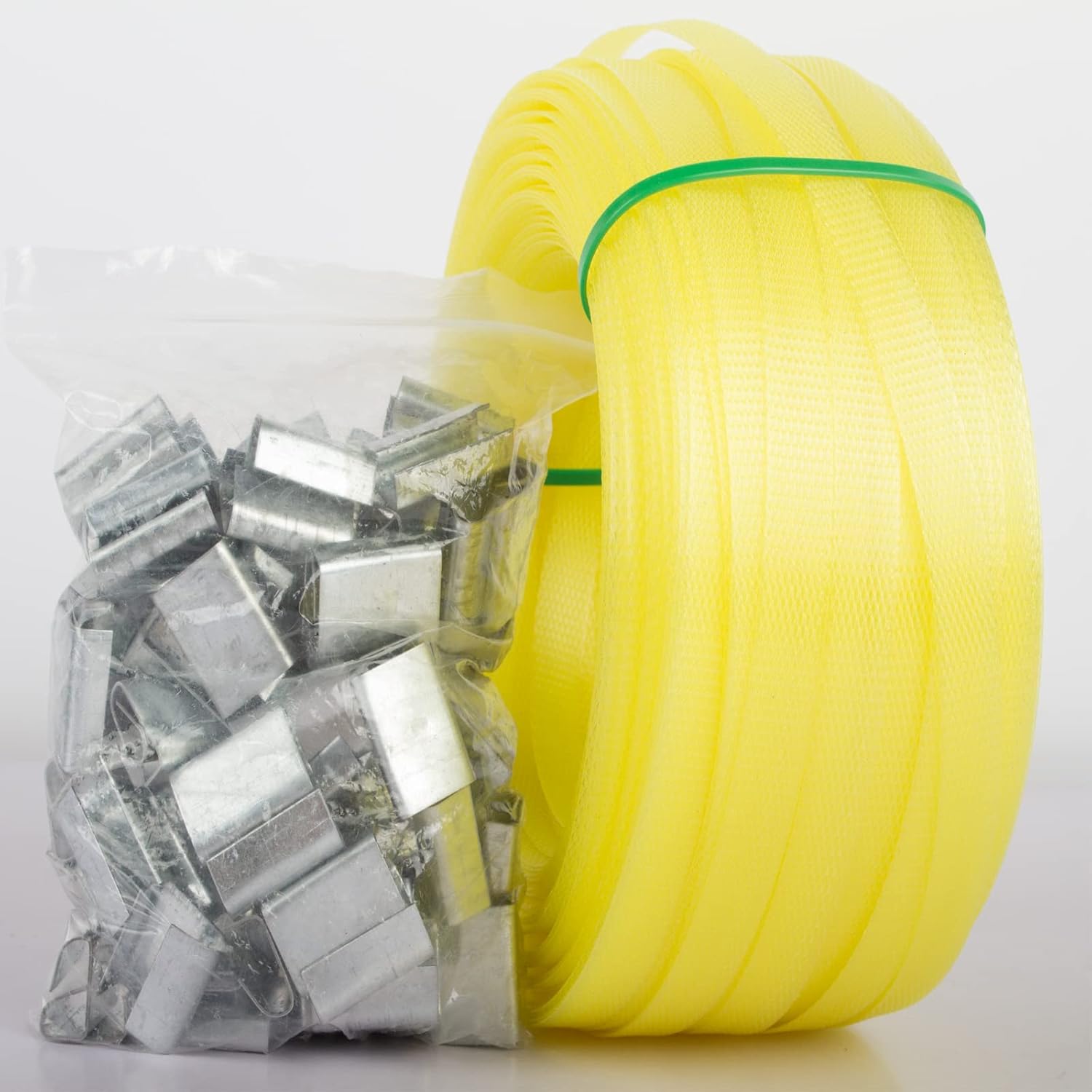 Banding Strap 13mm x 100 Metres with 100pcs Strapping Seals, Polypropylene Cord...