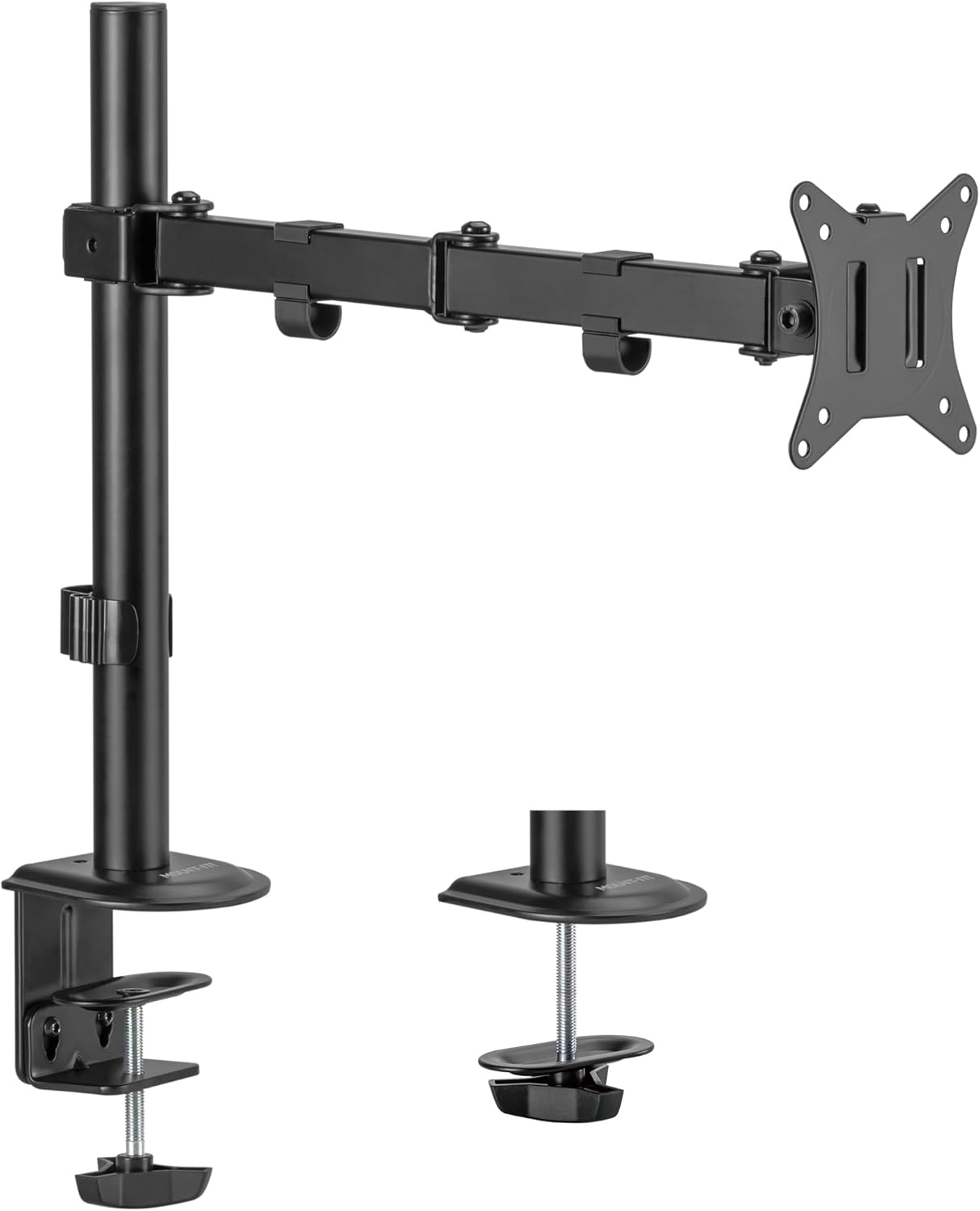 Mount-It! Single Monitor Arm 17" to 32", Full Motion Adjustment with Tilt, Rotat...