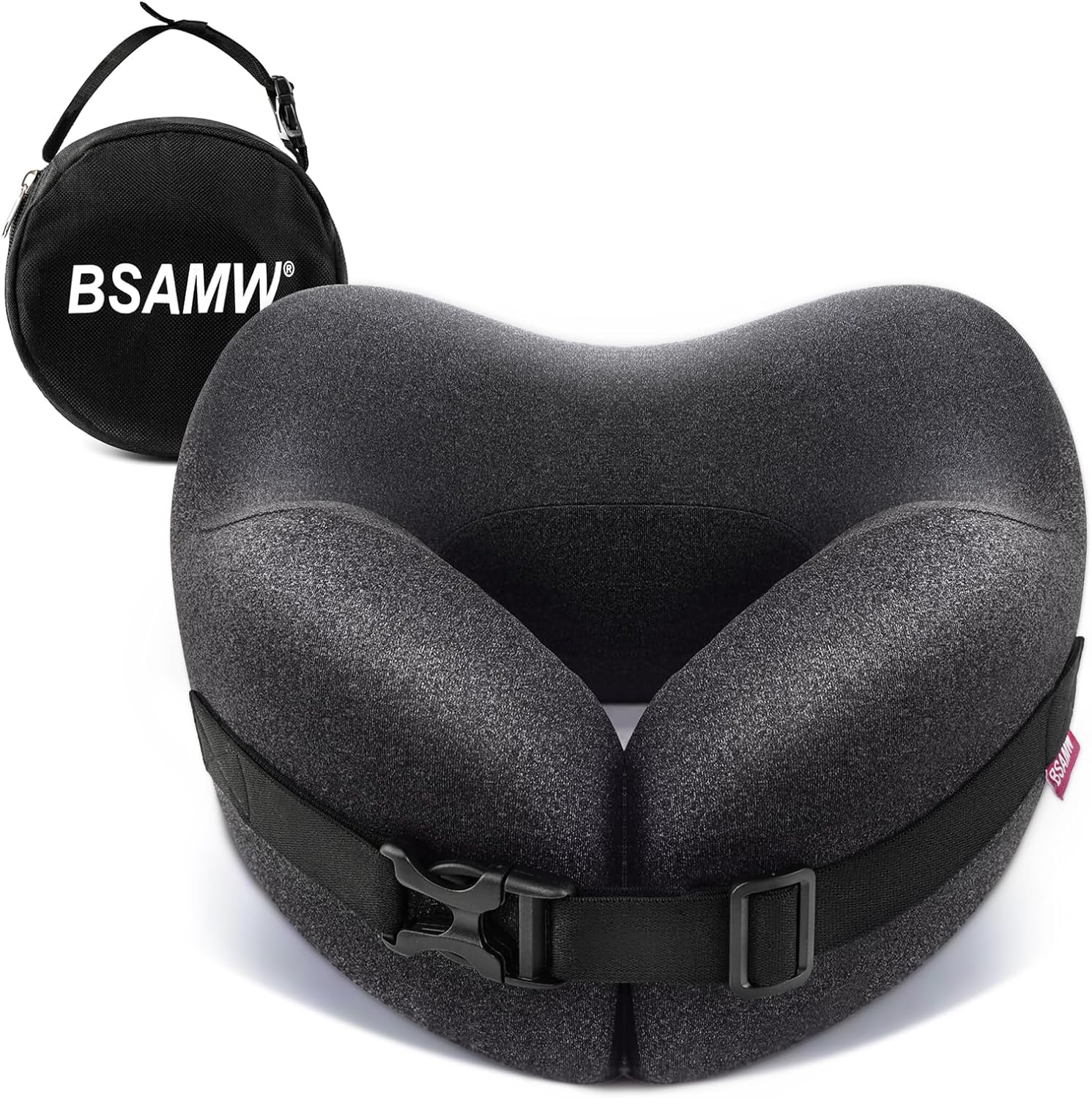Travel Pillow Vac Compressed Memory Foam Neck Pillow Airplane,Soft and Compatibl...