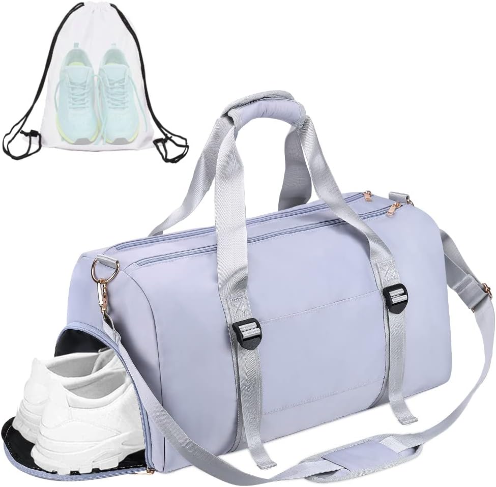 AISPARKY Gym Sport Bag Dry Wet Separated, Waterproof Large Sports Duffel Bag Tra...