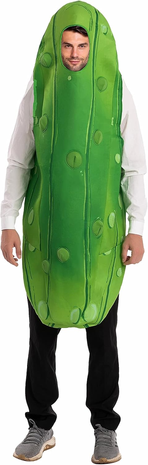 Spooktacular Creations Halloween Pickle Costume Adult, Unisex Food Costume, Funn...