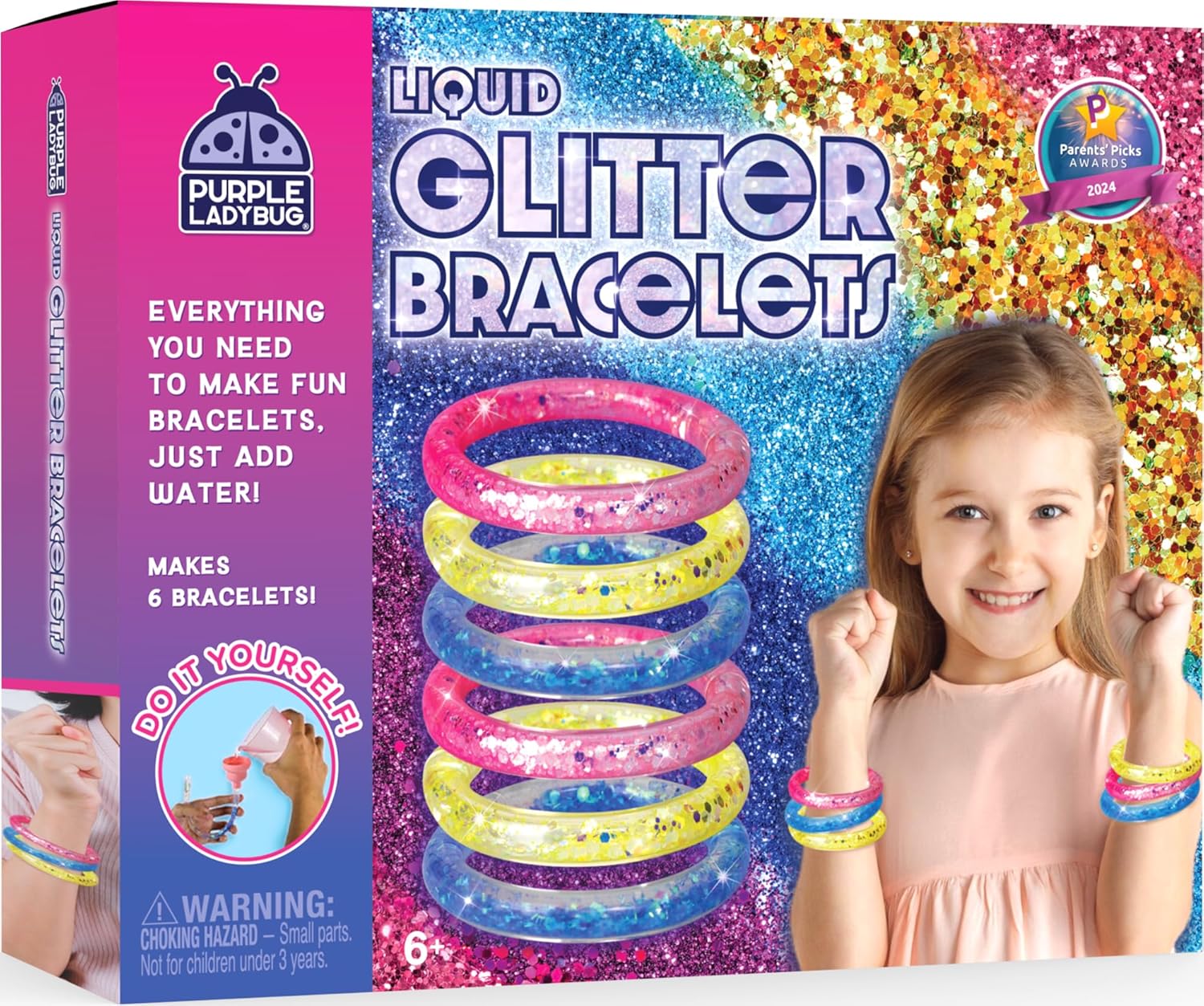 PURPLE LADYBUG Make Your Own Bracelet Making Kit for Girls - Bracelet Making Kit...