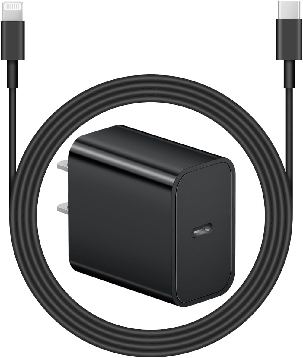 iPhone Charger Super Fast Charging 20W PD Power Wall Charger with 6FT Charging C...