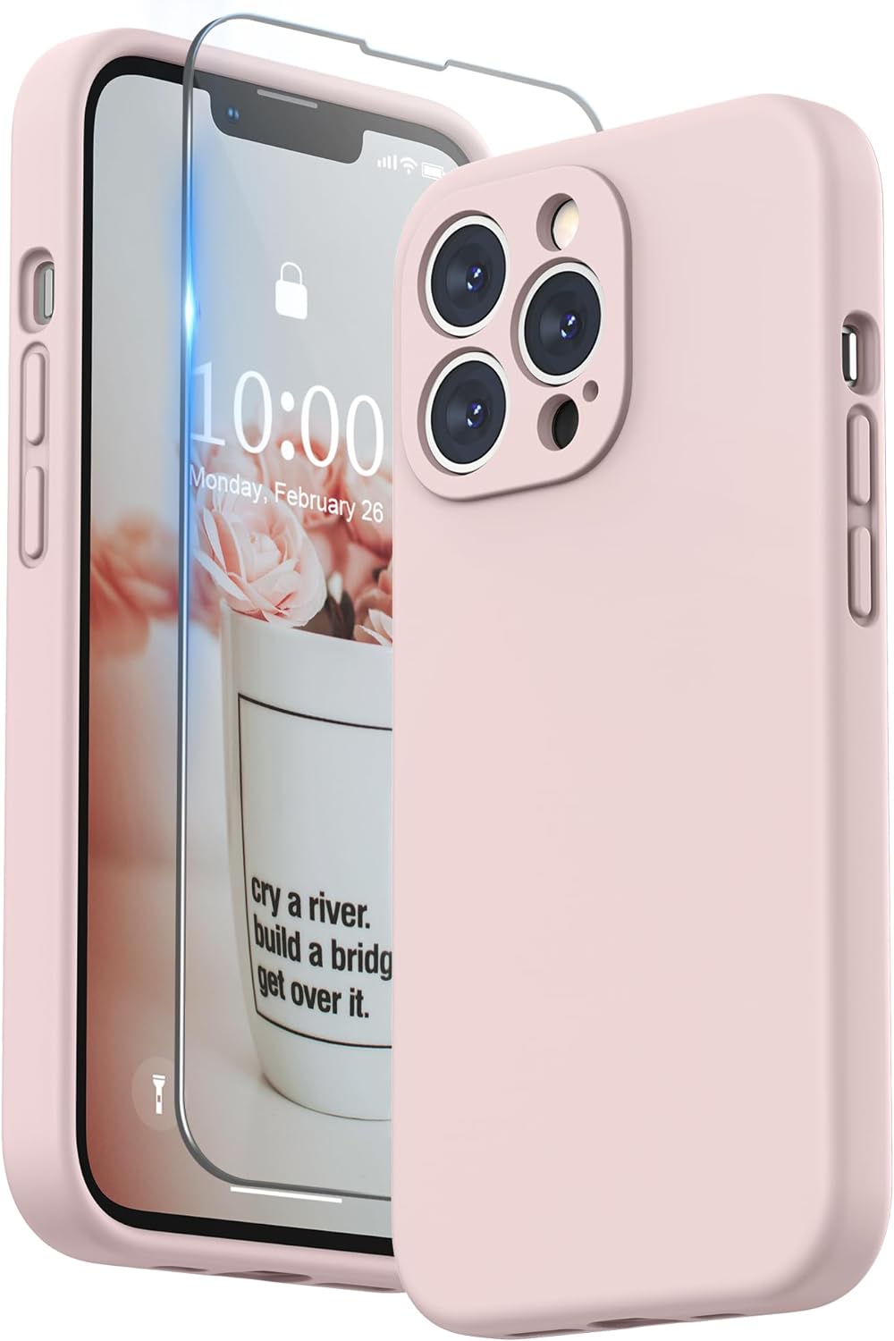 SURPHY Liquid Silicone Case for iPhone 13 Pro Case, Individual Protection for Ea...