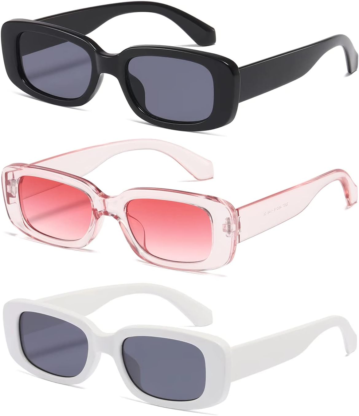 Kimorn Rectangle Sunglasses, Special Retro Fashion Sun Glasses for Women Men, Un...
