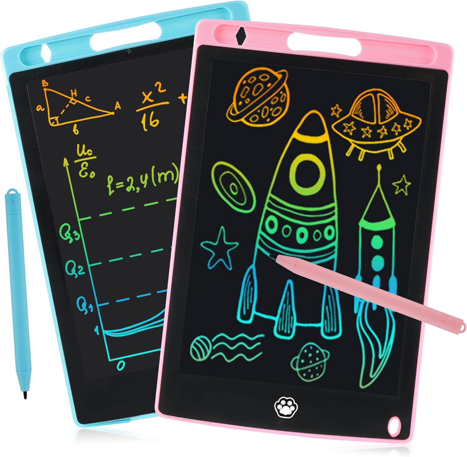 2 Pack LCD Writing Tablet, Electronic Drawing Writing Board, Erasable Drawing Do...