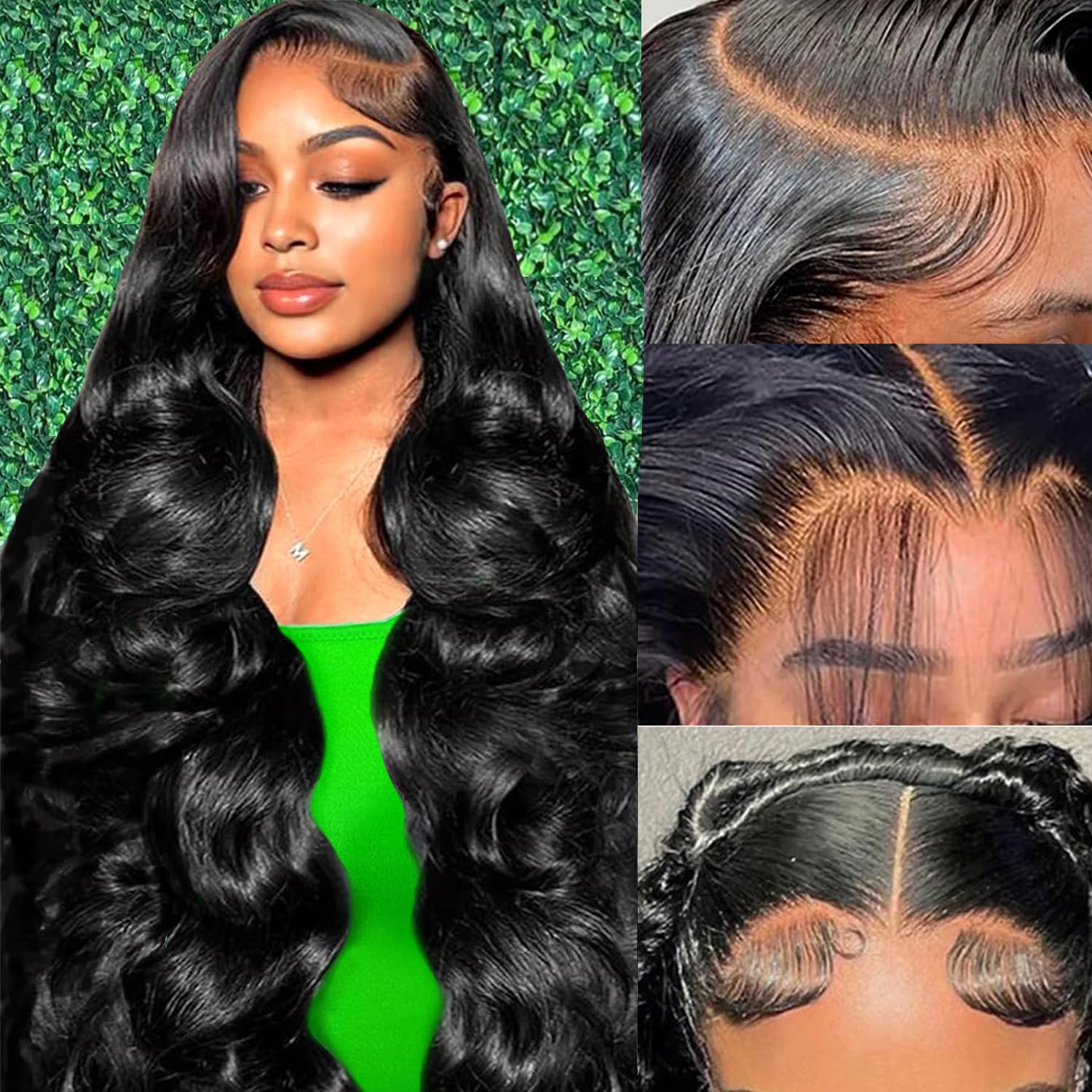 28 Inch 13x6 Body Wave Lace Front Wigs Human Hair Pre Plucked HD Transparent Fro...