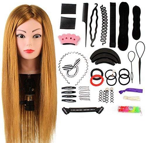 Styling Head Neverland 24 Inch 60% Real Human Hair Hairdressing Training Head Pr...
