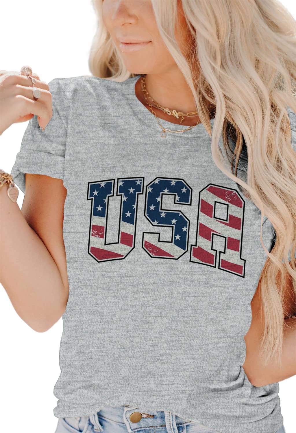 INFITTY Womens T Shirts, Special Funny Letters Print Shirts for Summer, Affordab...