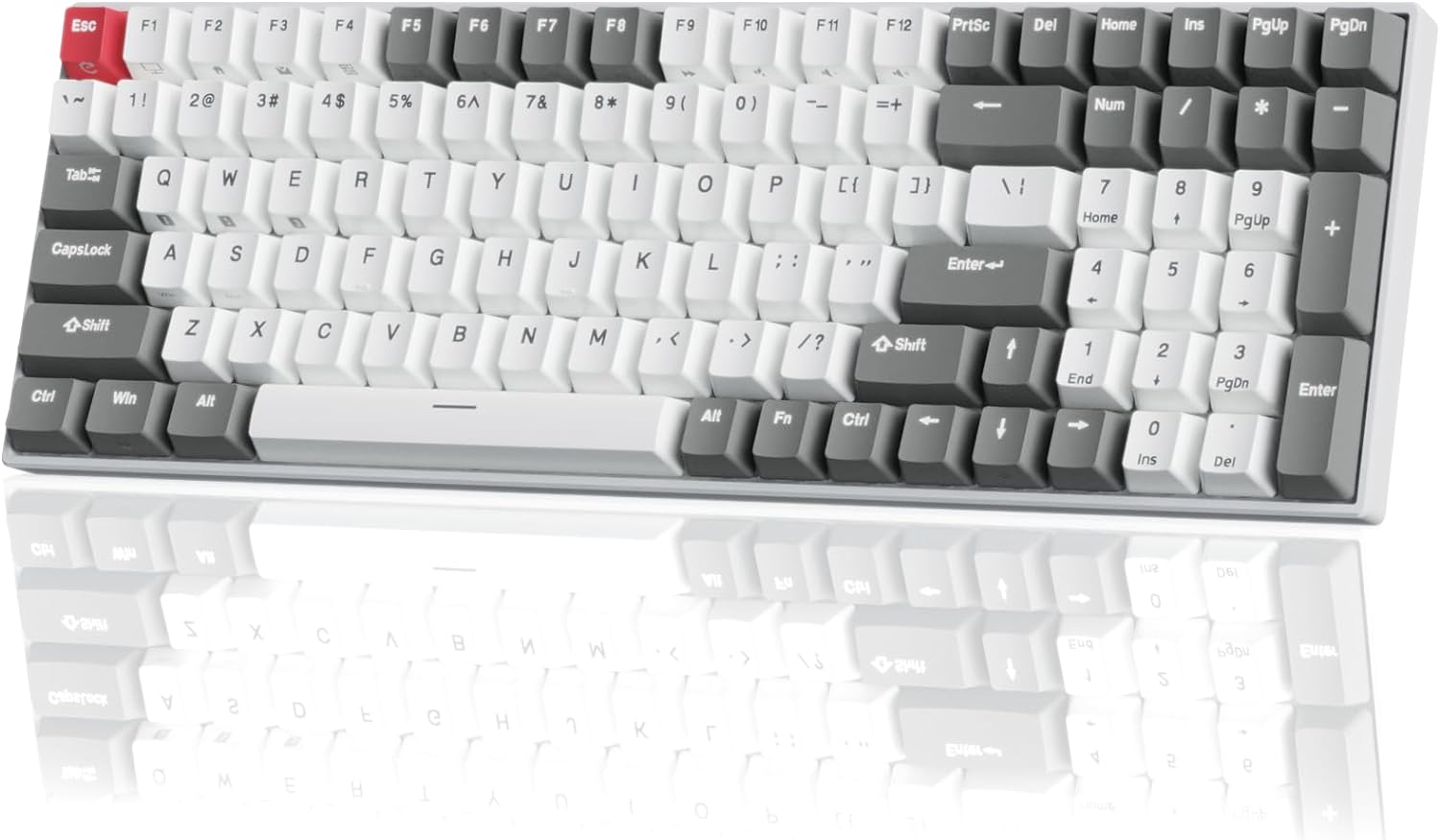 RK ROYAL KLUDGE RK100 Wireless Mechanical Keyboard RGB Backlit Bluetooth5.1/2.4G...