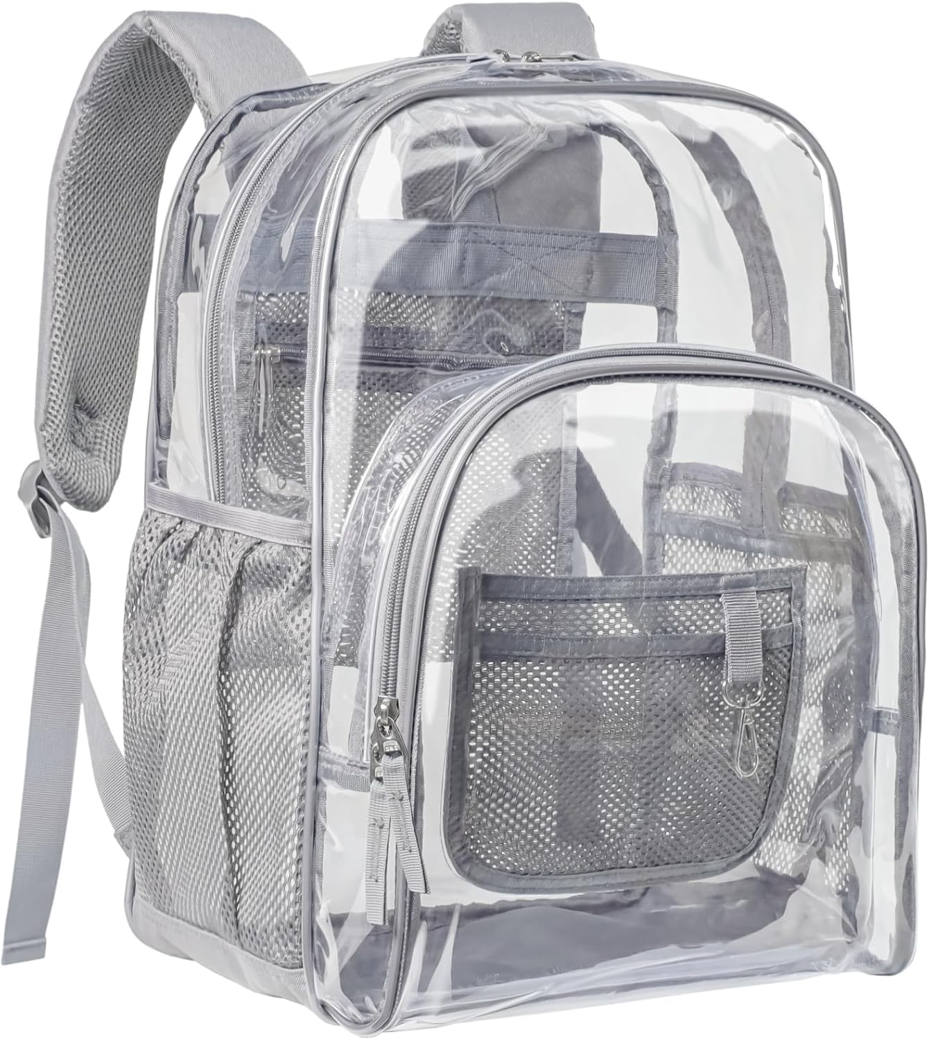 PACKISM Clear Backpack - 17 inch Large Clear Backpacks for School, Heavy Duty Cl...