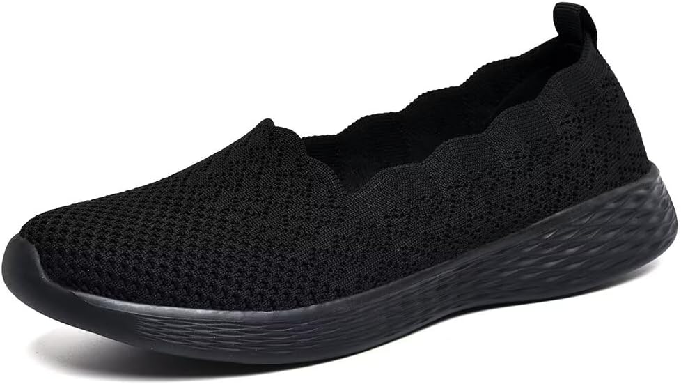 Puxowe Women's Loafers Slip On Lightweight Casual Low-Top Flat Knit Shoes 5 UK A...