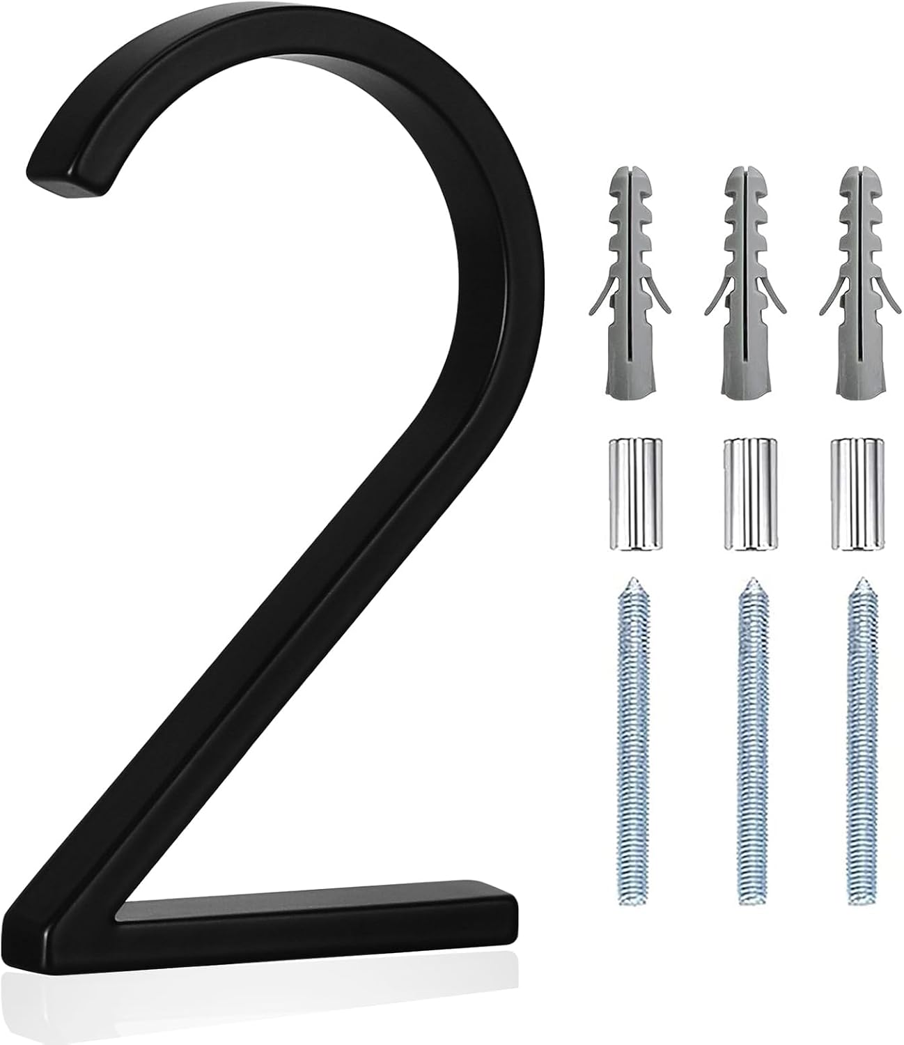 Modern "5" Floating Stainless Steel Address House Number, Special Metal Anti-Rus...