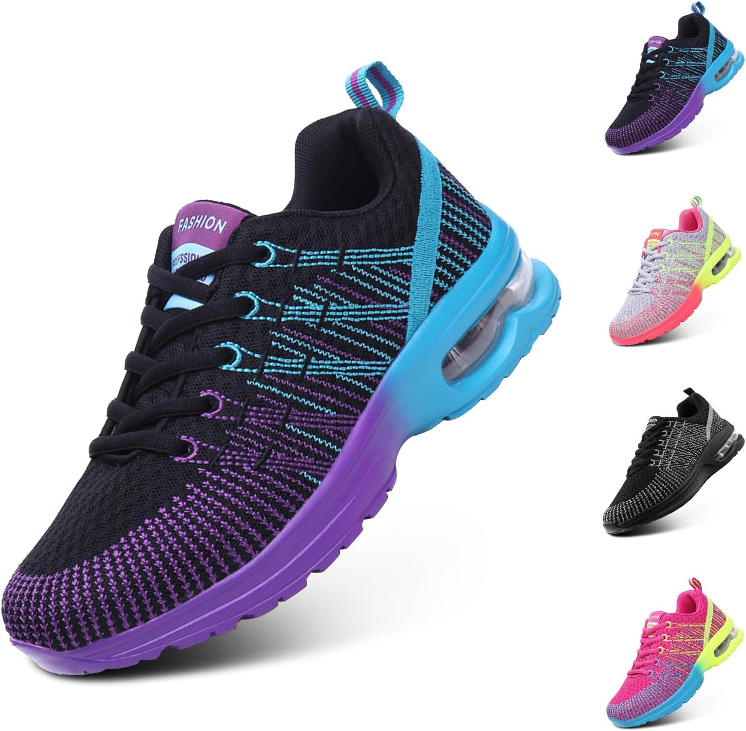 Womens Trainers Running Shoes Air Cushion Gym Shoes Athletic Sports Breathable L...