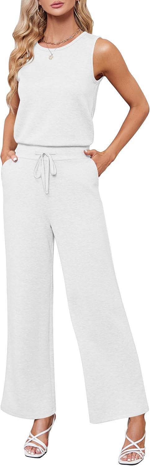 **Best Sarin Mathews Jumpsuit, Casual Jumpsuit with Wide Leg Long Pants, Special...