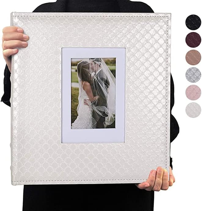 RECUTMS Photo Album, Innovative Photo Album 4x6, Special Photo Book with Button...