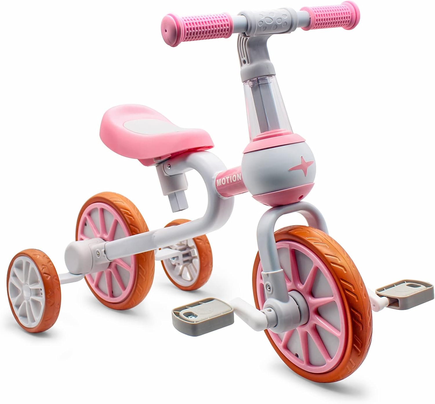 XIAPIA 3 in 1 Toddler Bike for 2-4 Year Old Girl Boy, Kids Tricycle with Adjusta...