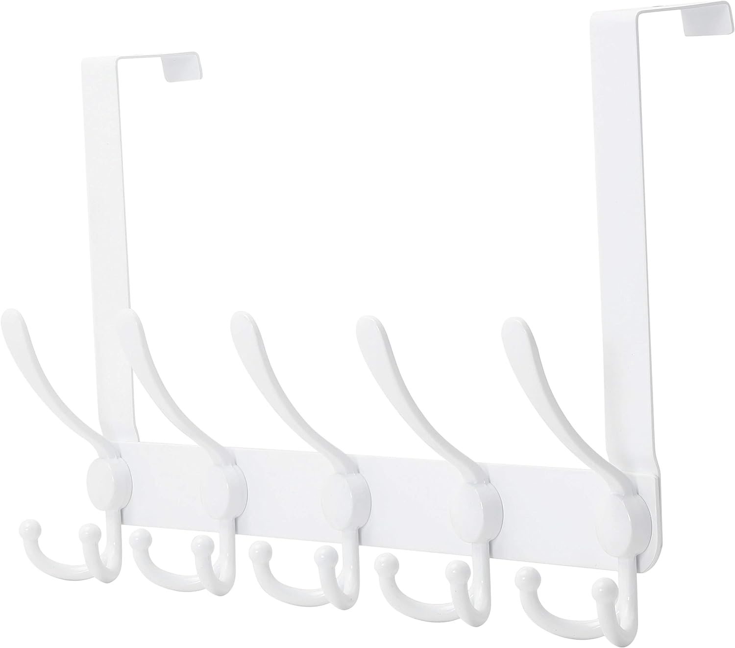 Dseap 5 Tri Over The Door Clothes Hanger, Special Clothes Hanger and Towel Rack,...
