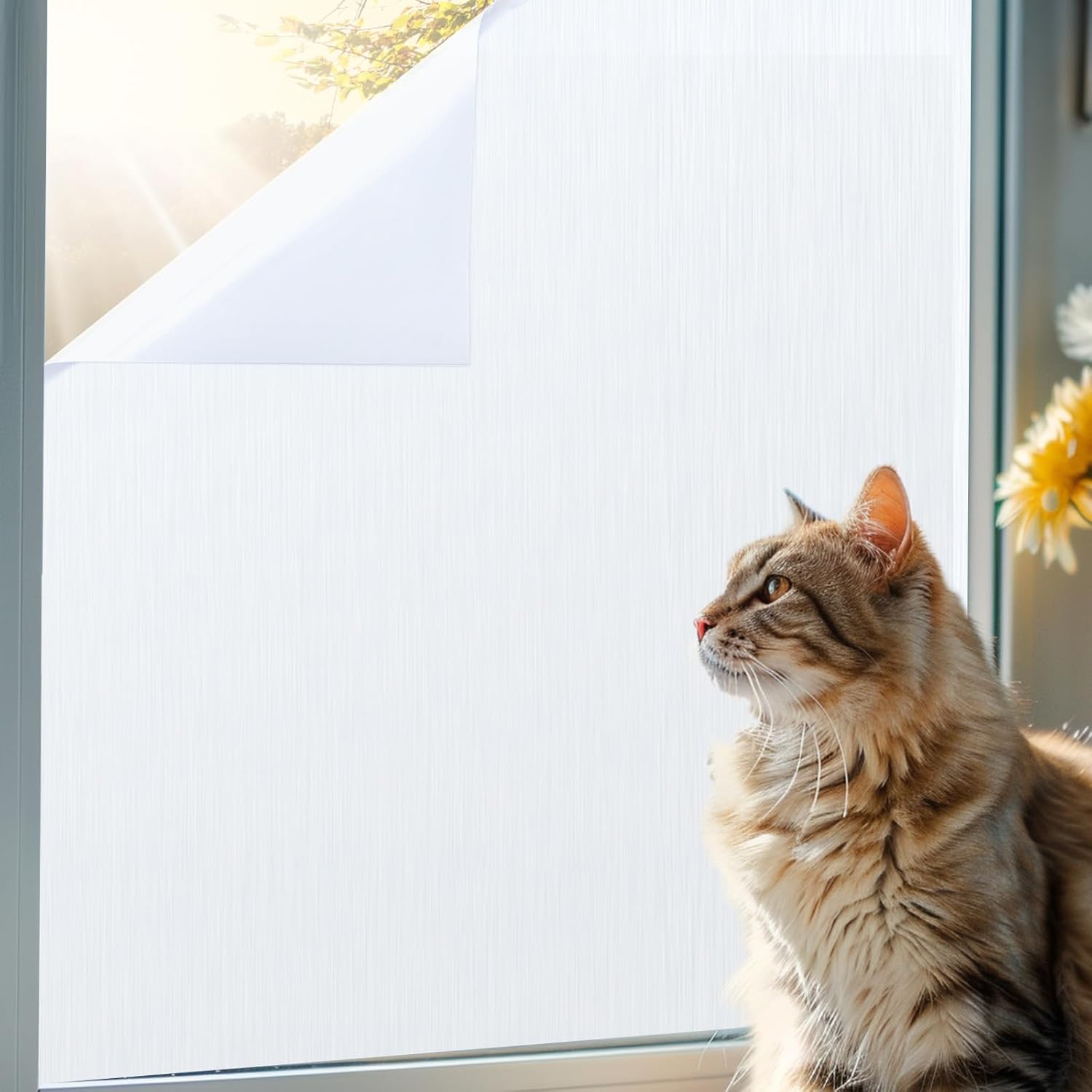 Coavas Window Privacy Film, High-Quality Frosted Glass Window Film with UV Block...