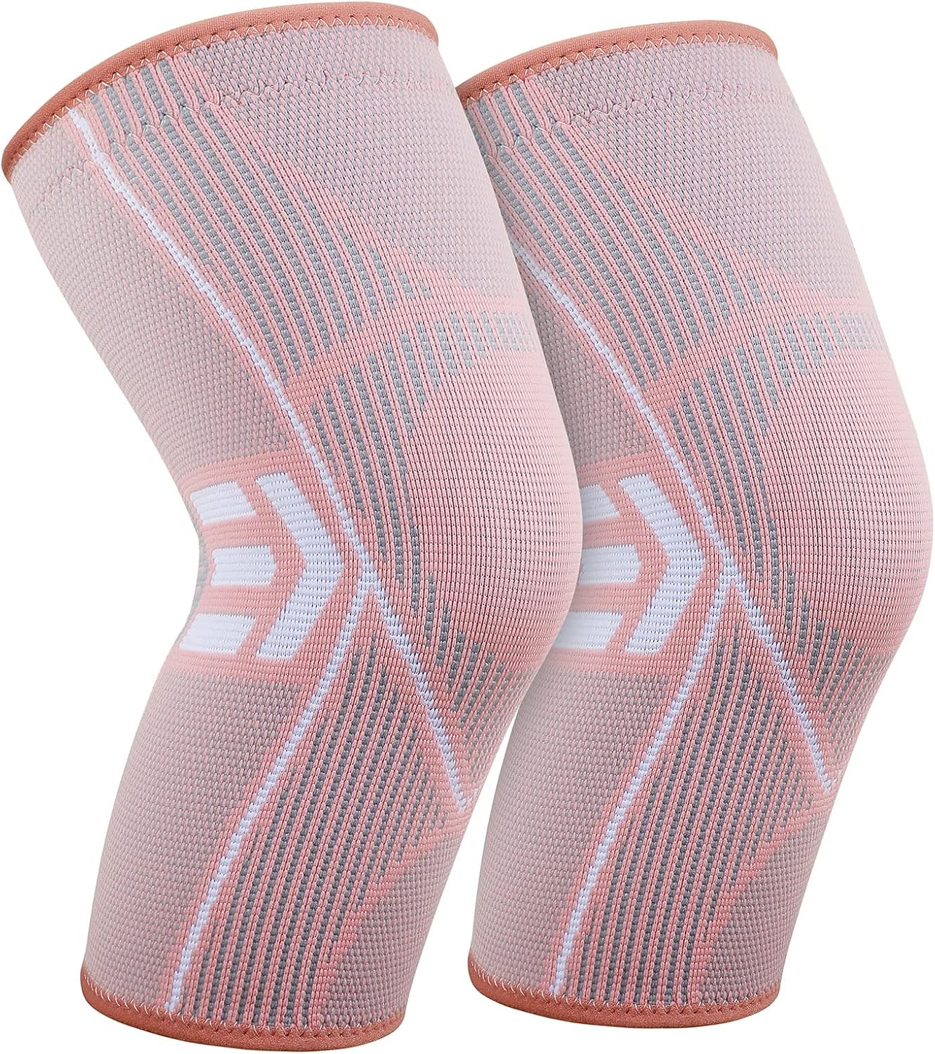 KGONE 2 Pack Knee Support Brace for Women, Compression Knee Sleeve for Arthritis...