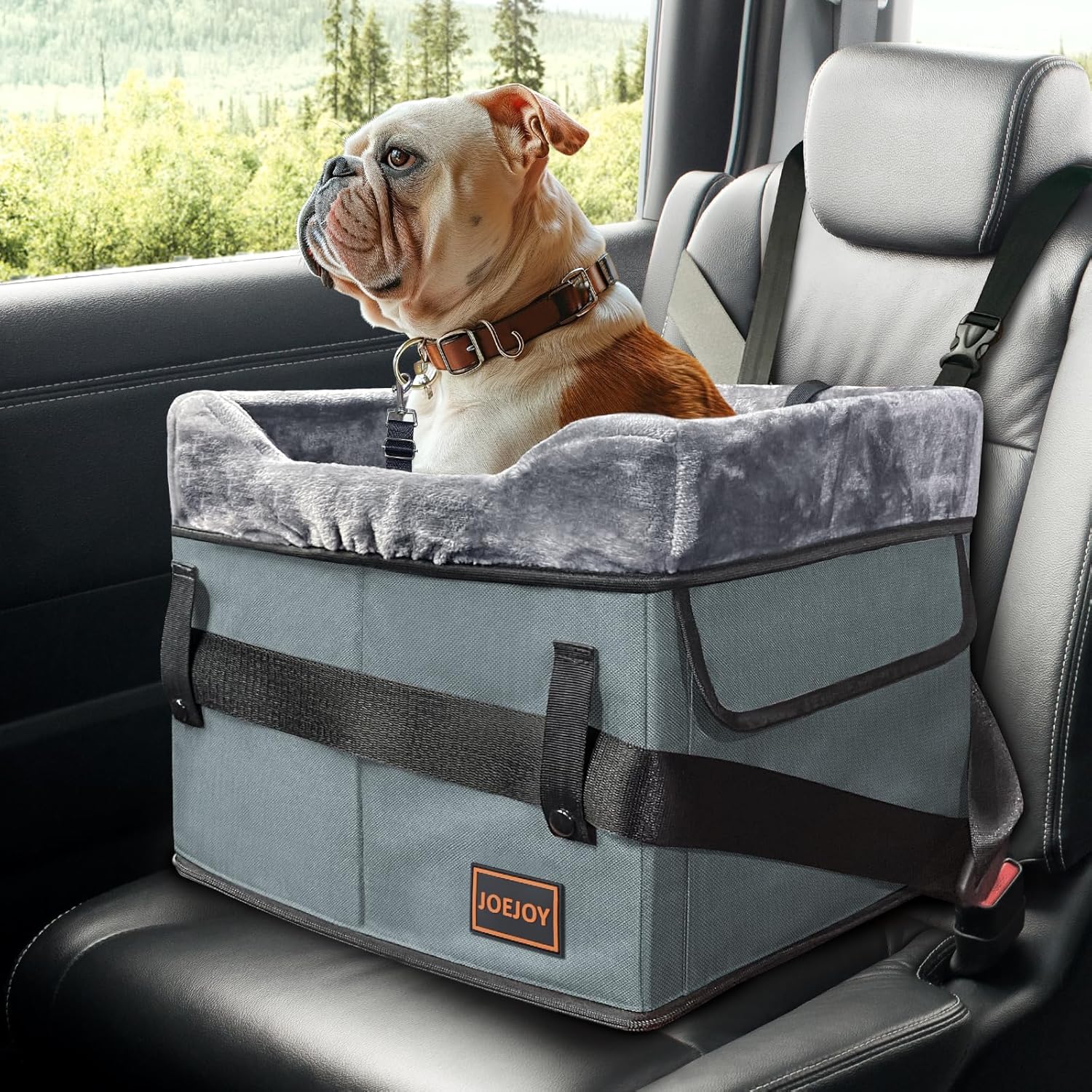 JOEJOY Small Dog Car Seat for Small Dogs, Portable Puppy Dog Booster Seat for Ca...