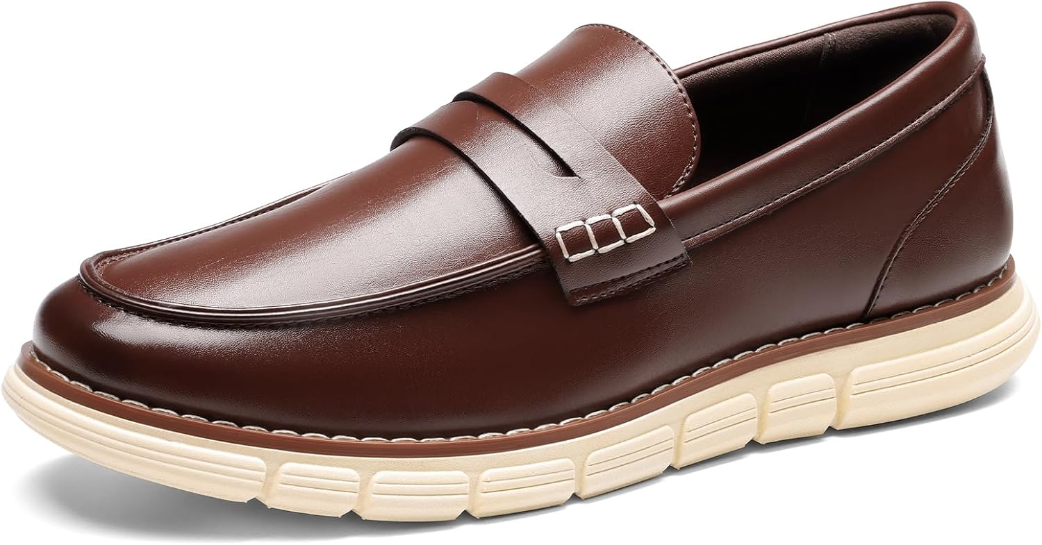 Bruno Marc Casual Dress Shoes, Special Lightweight Penny Loafers for Men, Comfor...