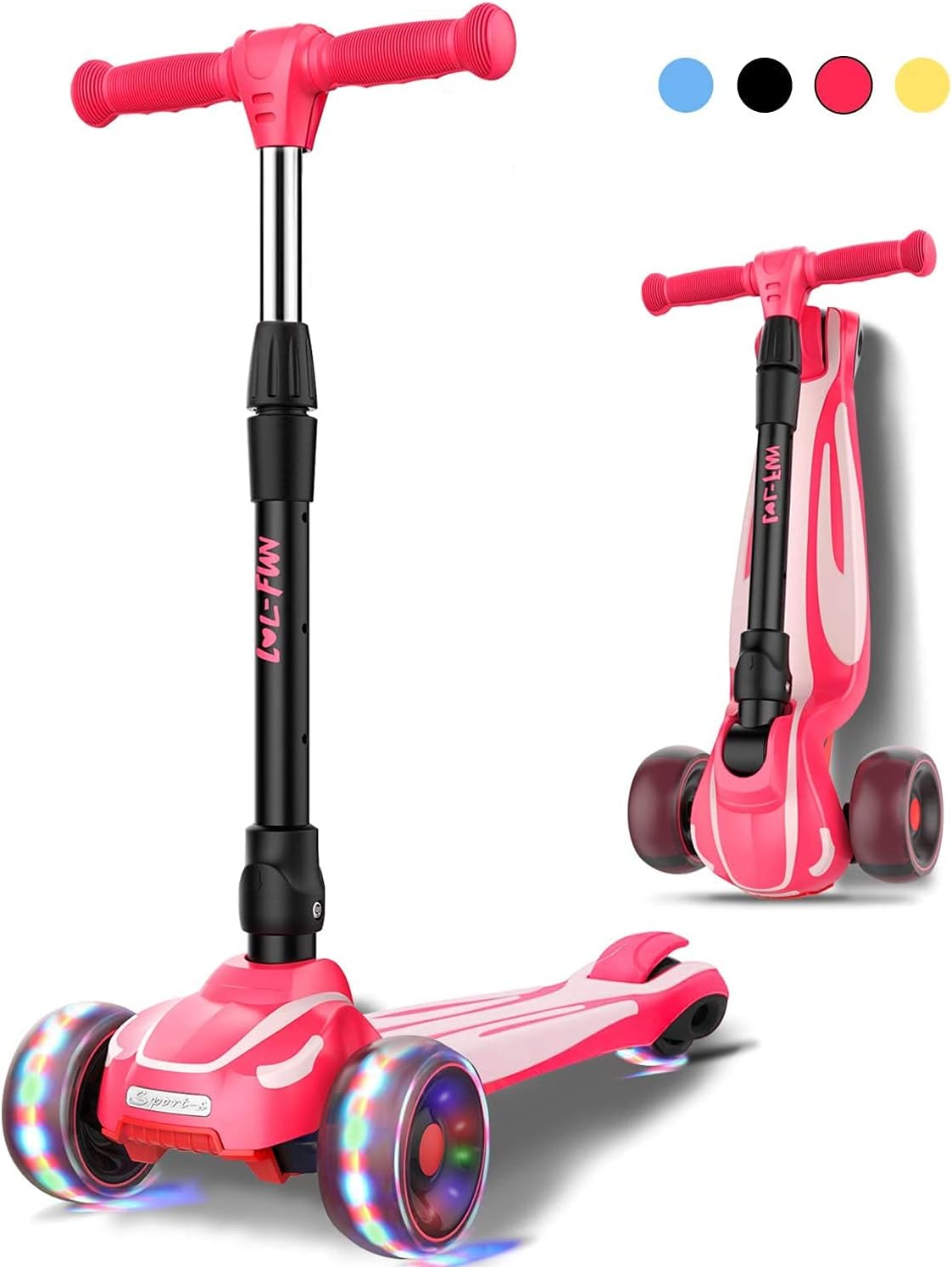 LOL-FUN Toddler Scooter, Special Scooter for Kids Ages 3-12 Years, Innovative 3...