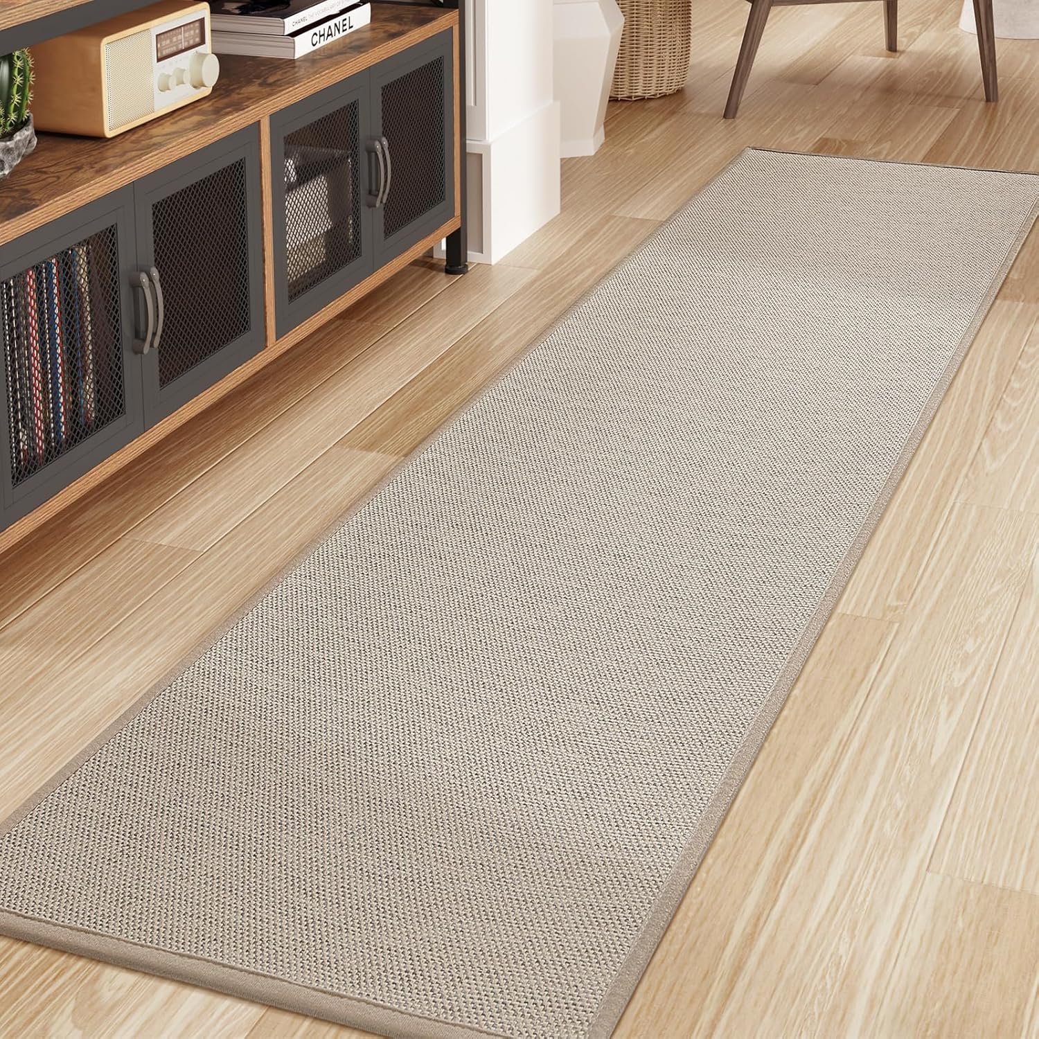 COLOR&GEOMETRY Runner Rug, Woven Carpet Runner, Kitchen Mats Non Slip Washable,...