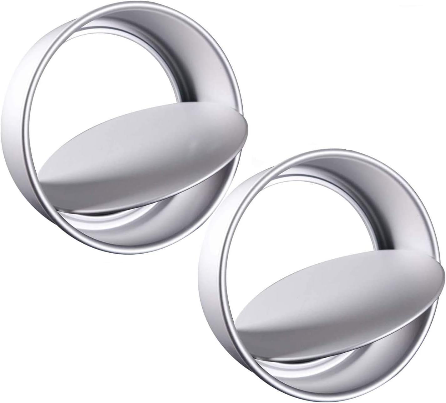 KENIY 2 Pack 7-Inch Non-Stick Deep Aluminum Round Cake Pan with Removable Bottom...
