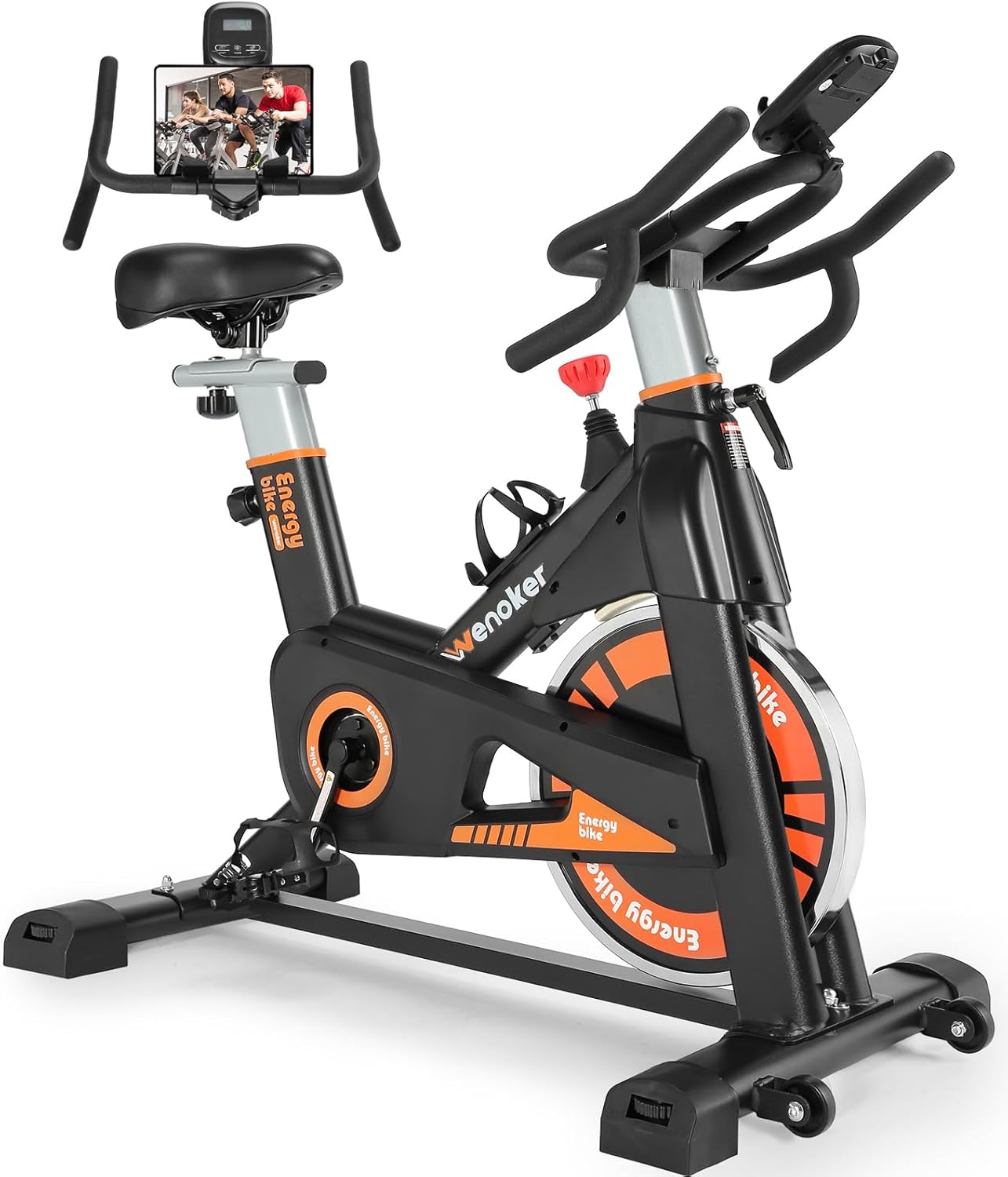 Exercise Bike, WENOKER Stationary Bike for Home, Indoor Bike with Silent Belt Dr...
