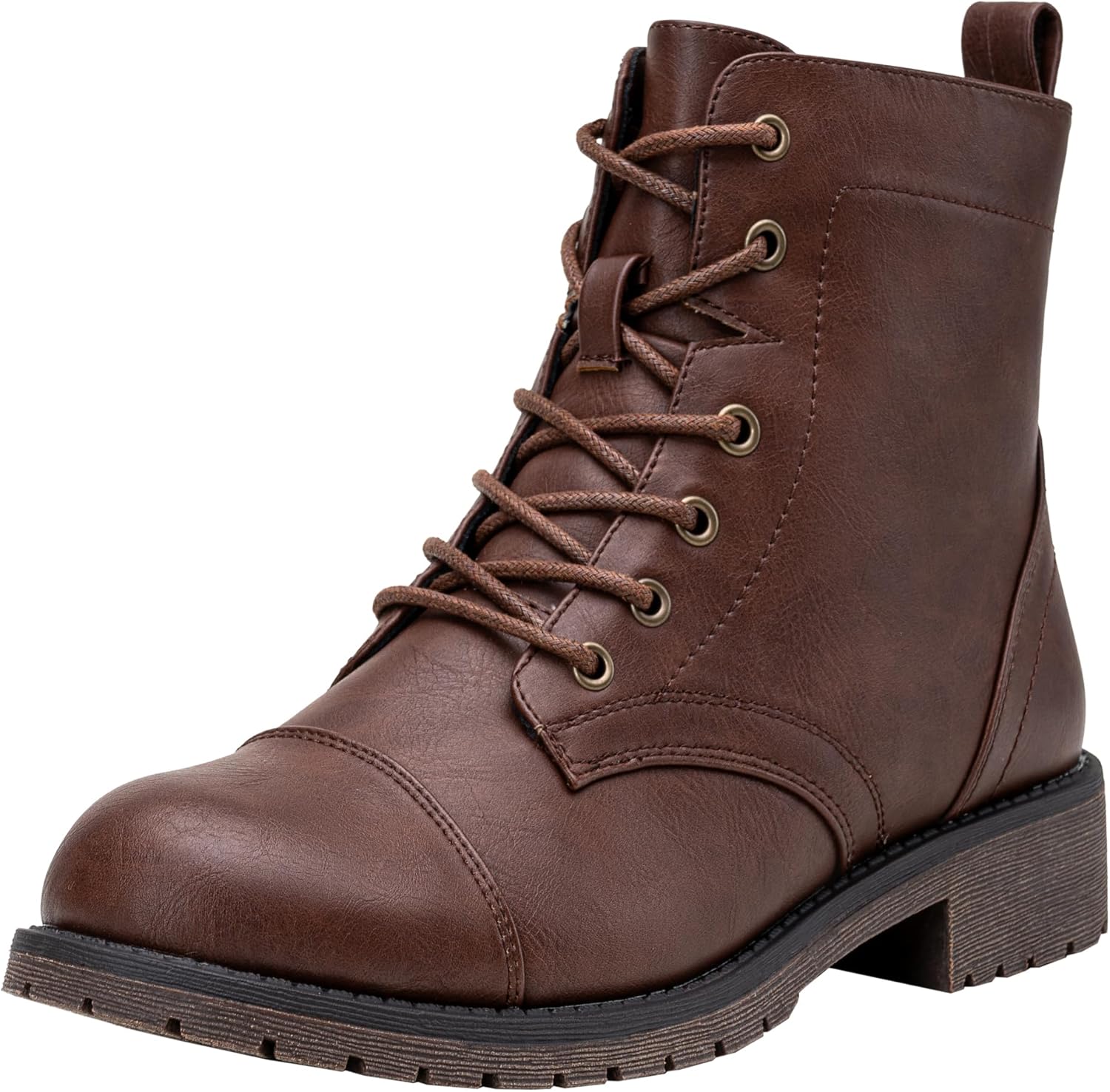 Vepose Women's Ankle Boots, Special Low Heel Lace Up Fashion Combat Booties, Inn...