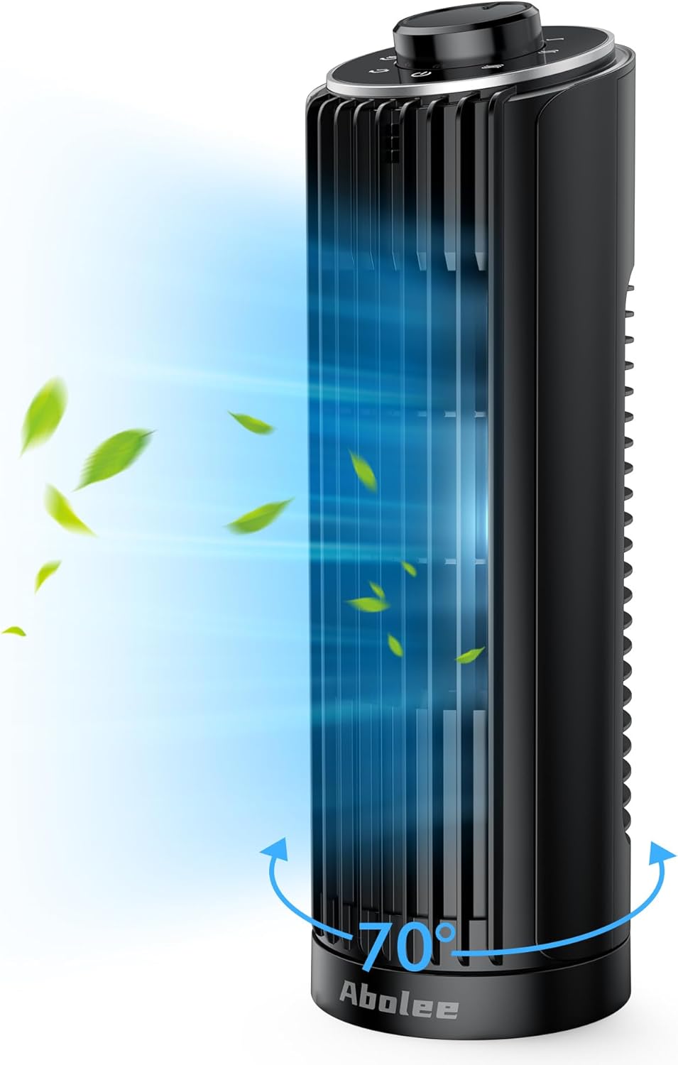 Abolee Tower Fan, Special Desk Fan with 23ft/s Airflow, Innovative 70° Oscillati...