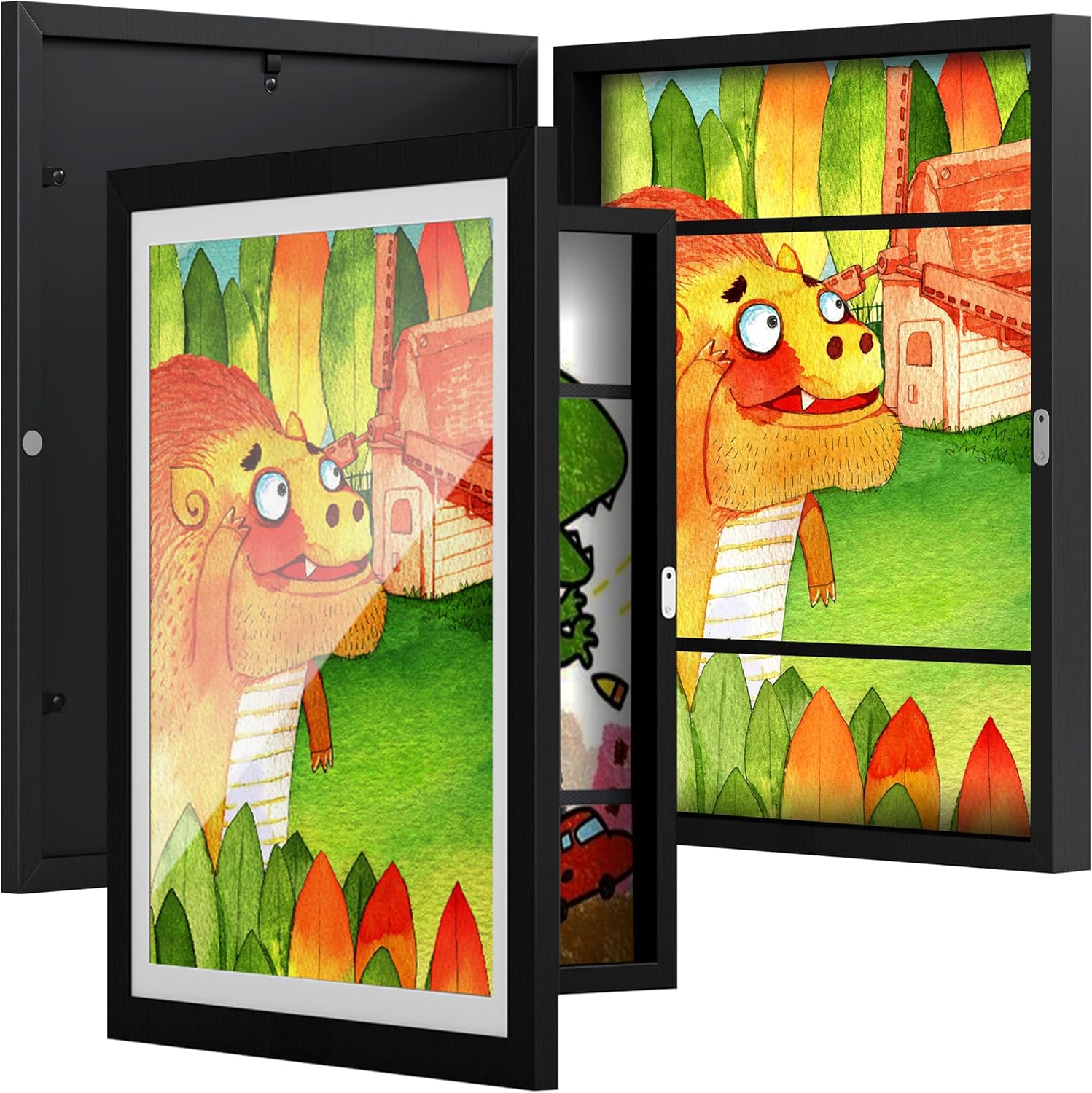 BAIJIALI Black Art Frames for Kids Artwork - Front...
